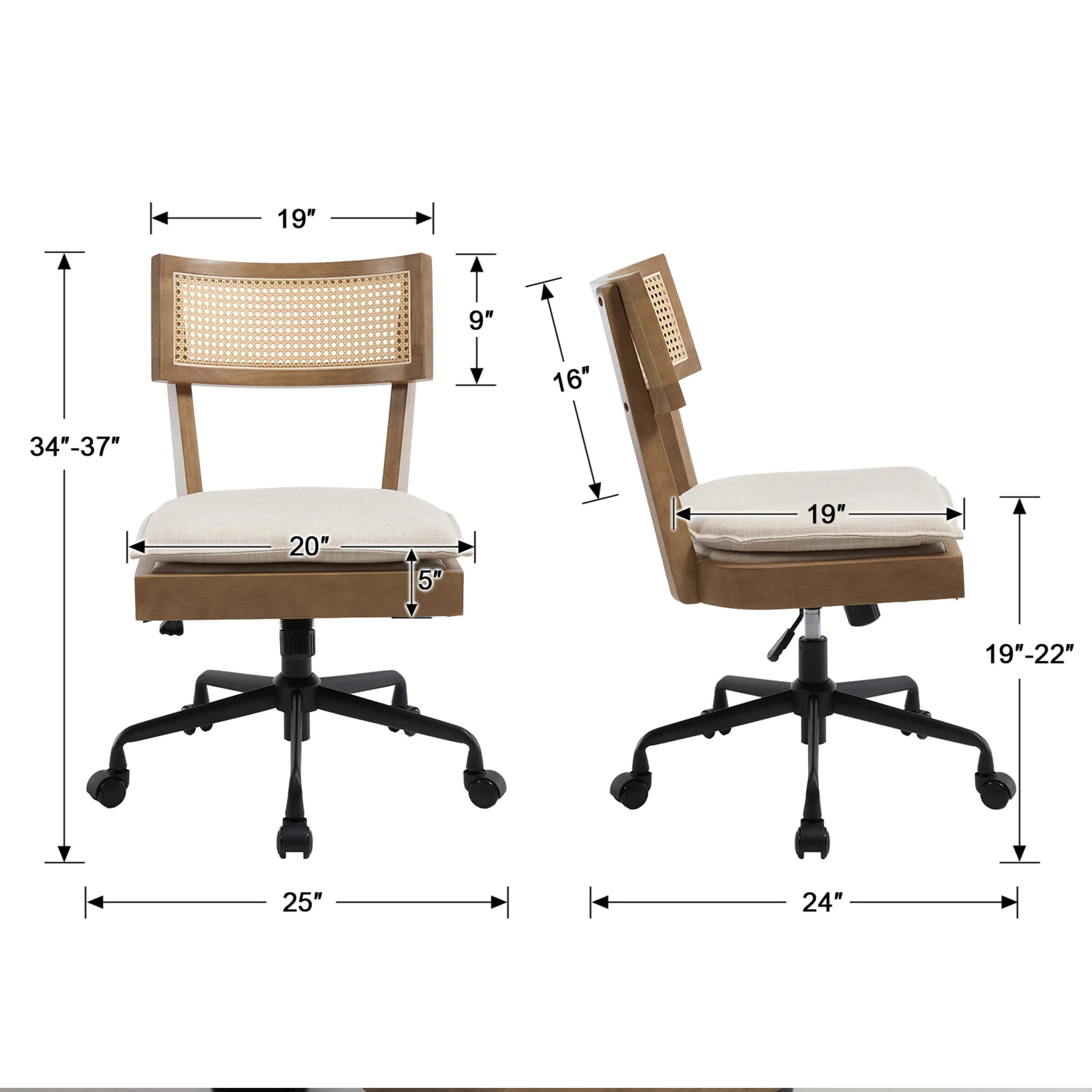 Spinning Adjustable Office Chairs - 8067OC - Image 12