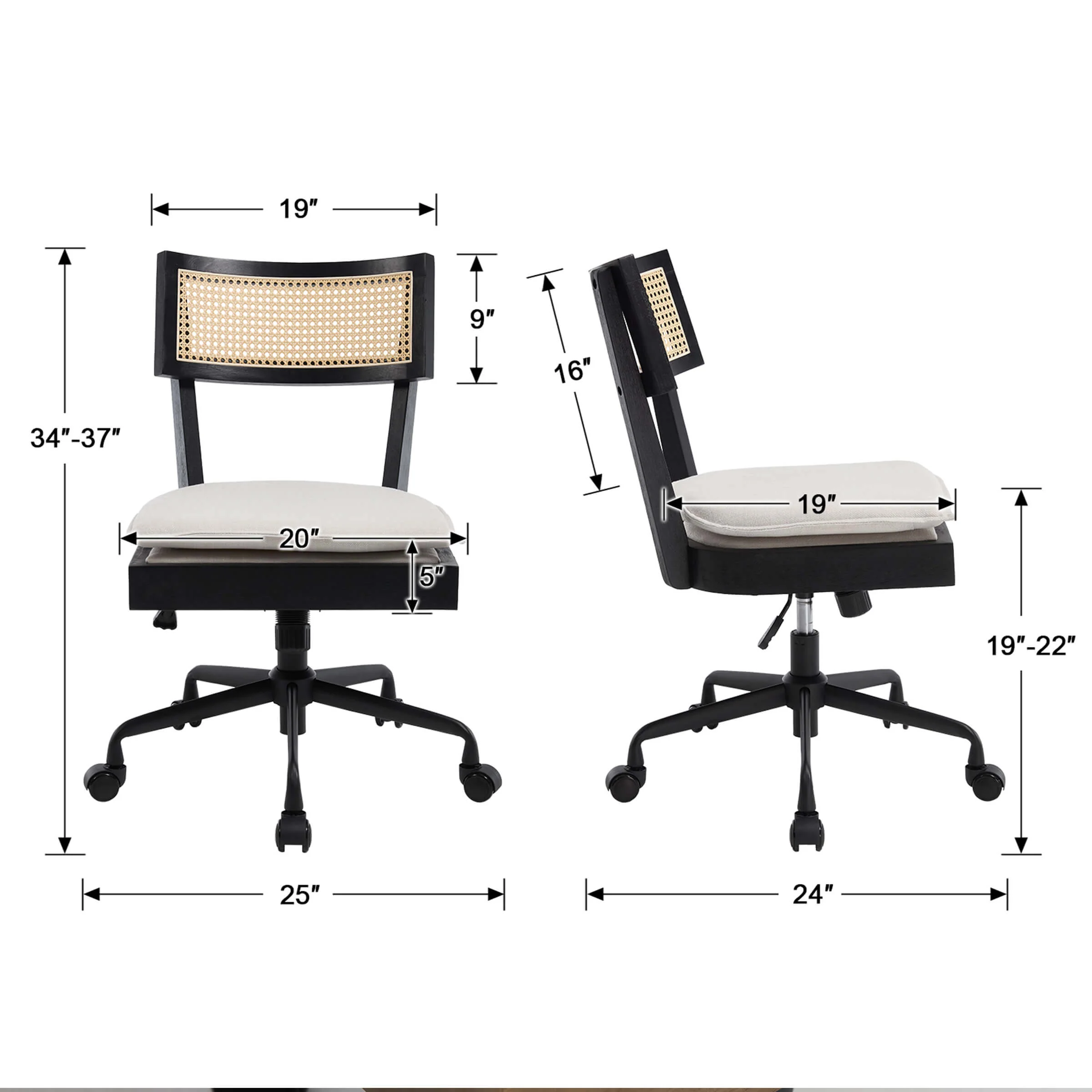 Spinning Adjustable Office Chairs - 8067OC - Image 6