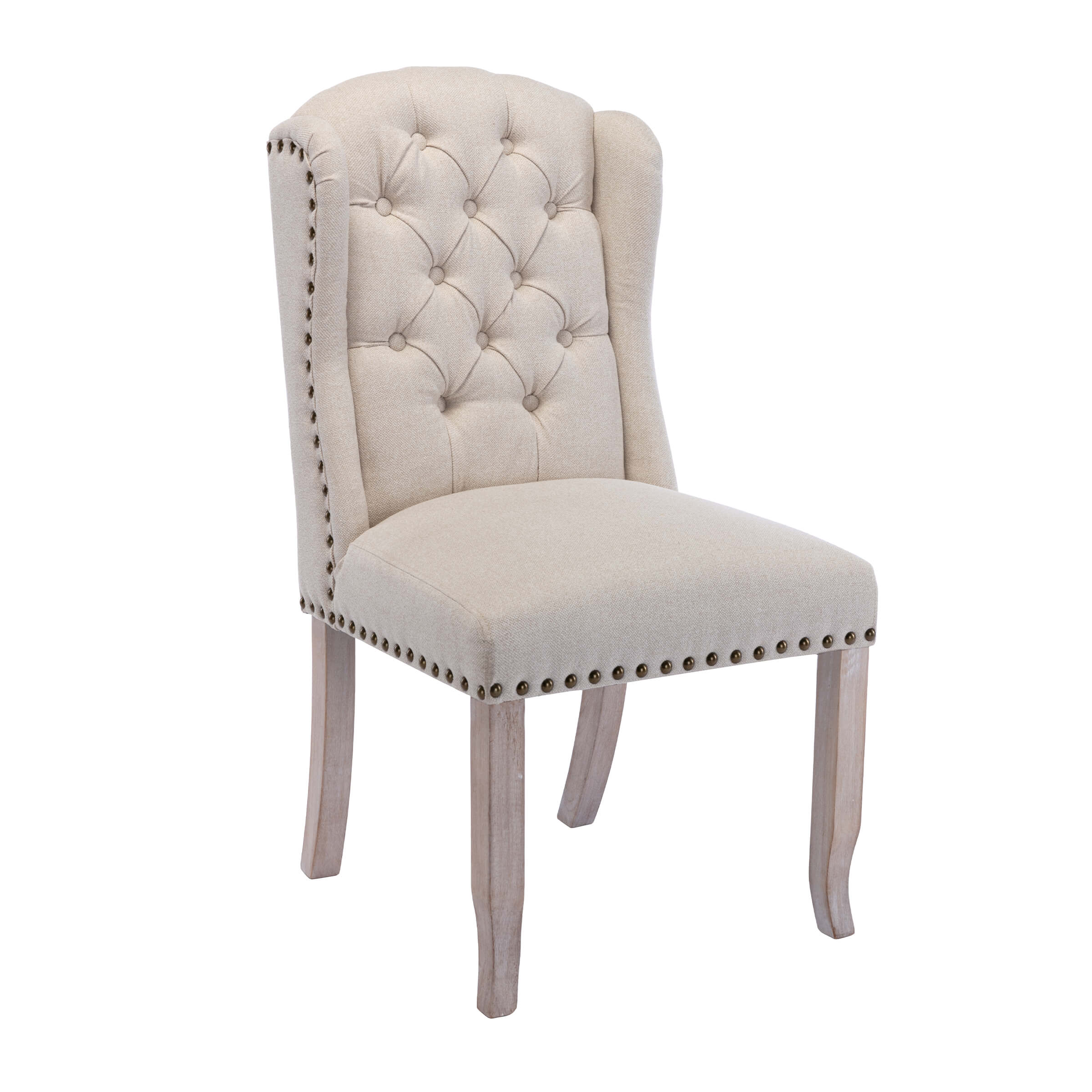 Parsons Linen Dining Chairs Set of 2 - 1296DC - Image 15