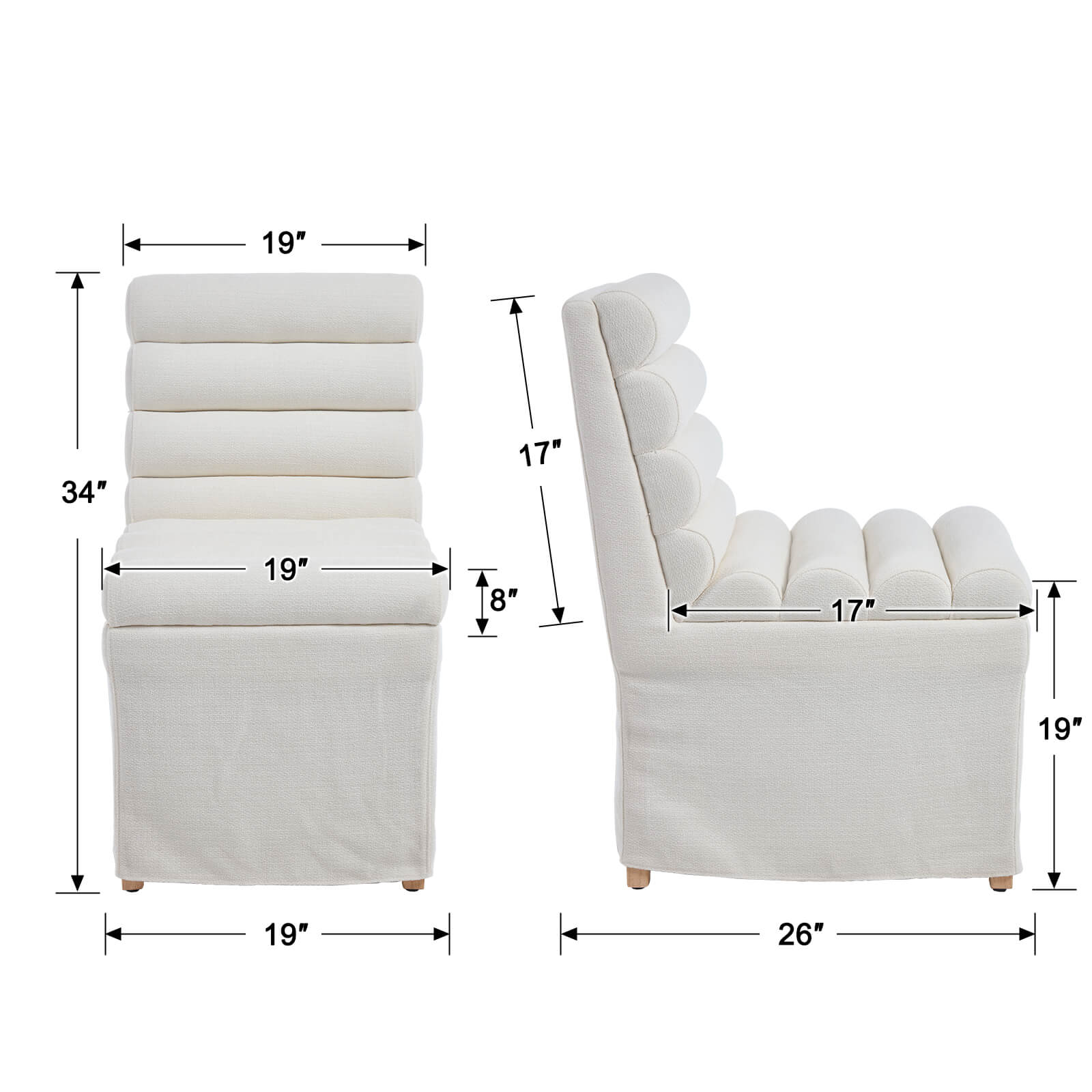 Parsons Dining Chairs Set of 2 - 10127DC - Image 24