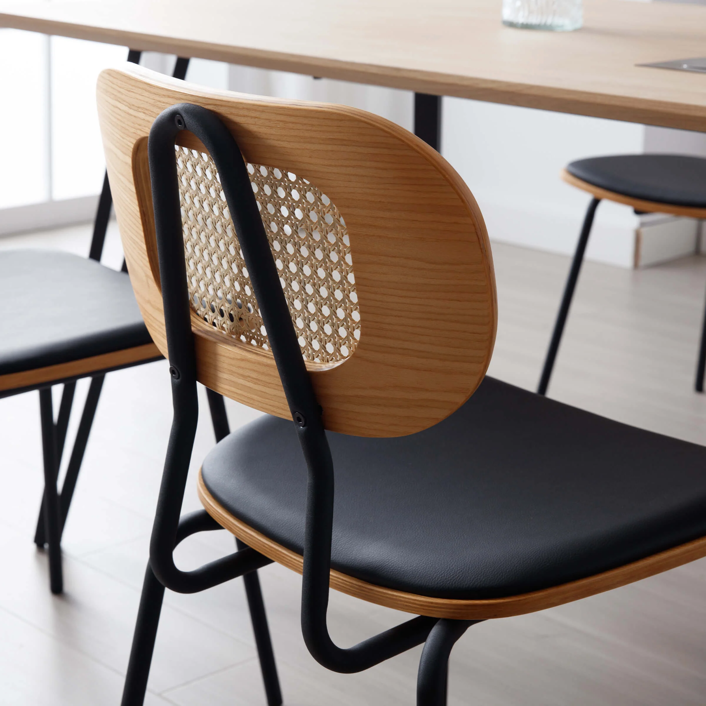 Rattan Back Dining Chairs Set of 2 - 6647DC - Image 16