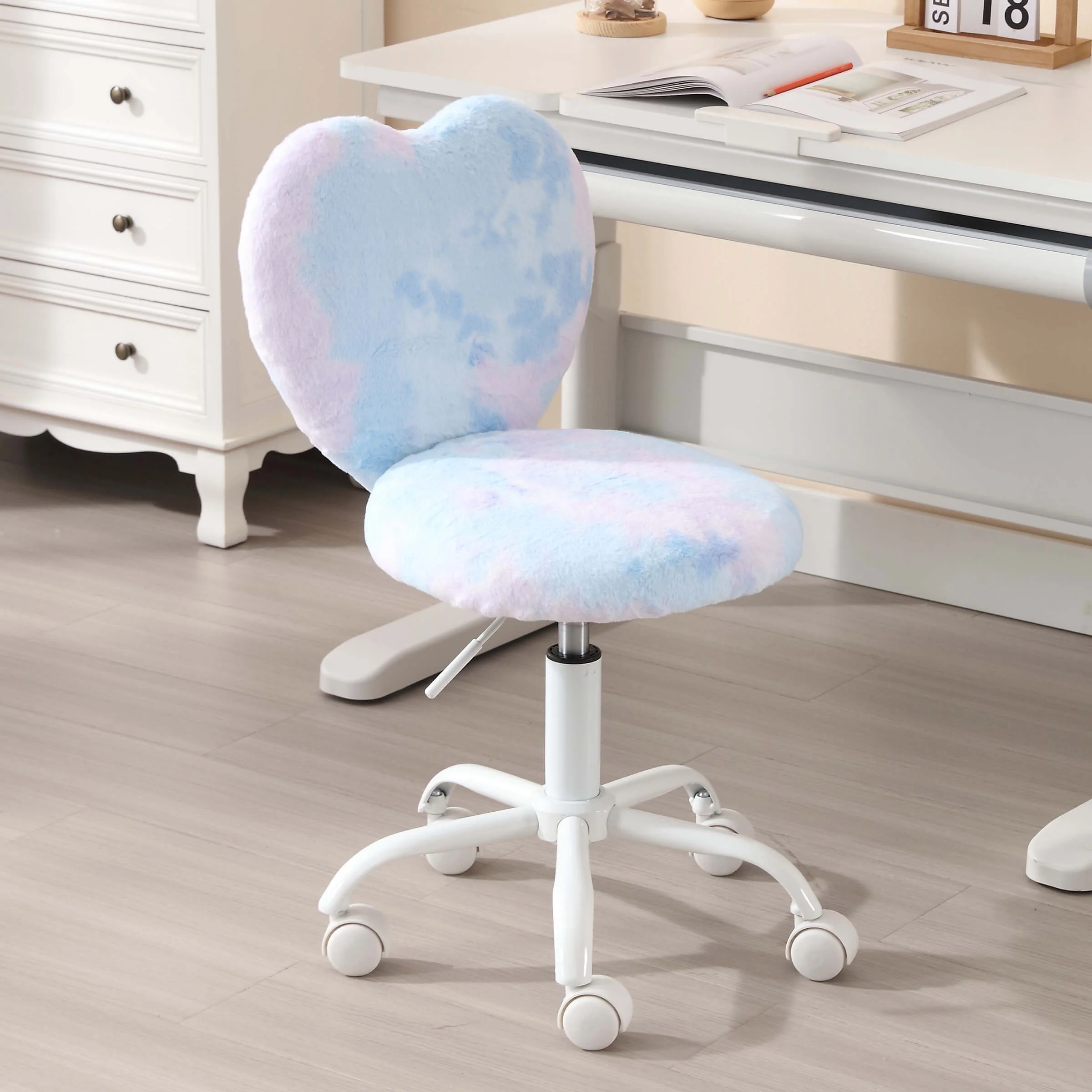 Rolling Cute Adjustable Swivel Kids Office Chair 1 PCS - 1412KC - Image 11