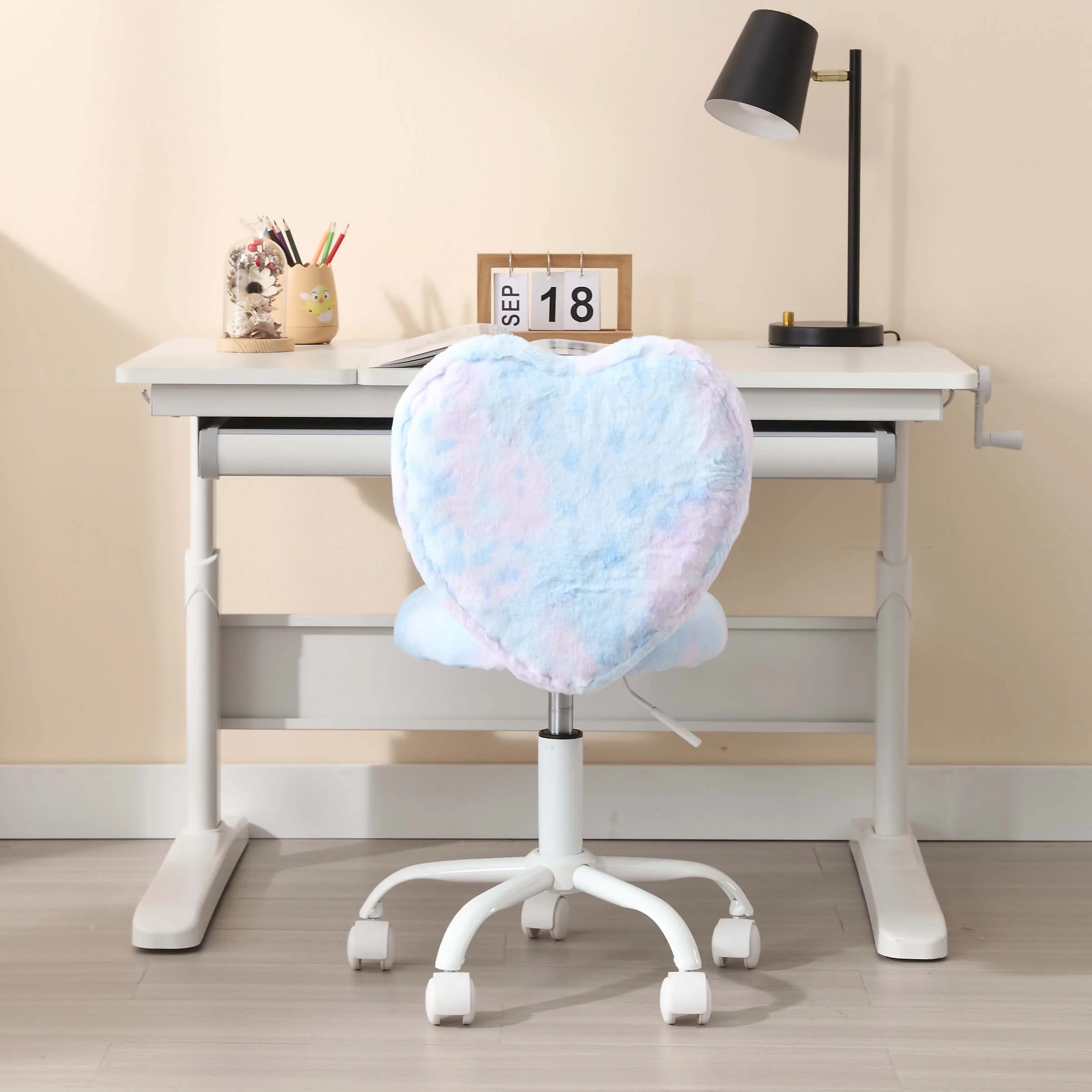 Rolling Cute Adjustable Swivel Kids Office Chair 1 PCS - 1412KC - Image 13