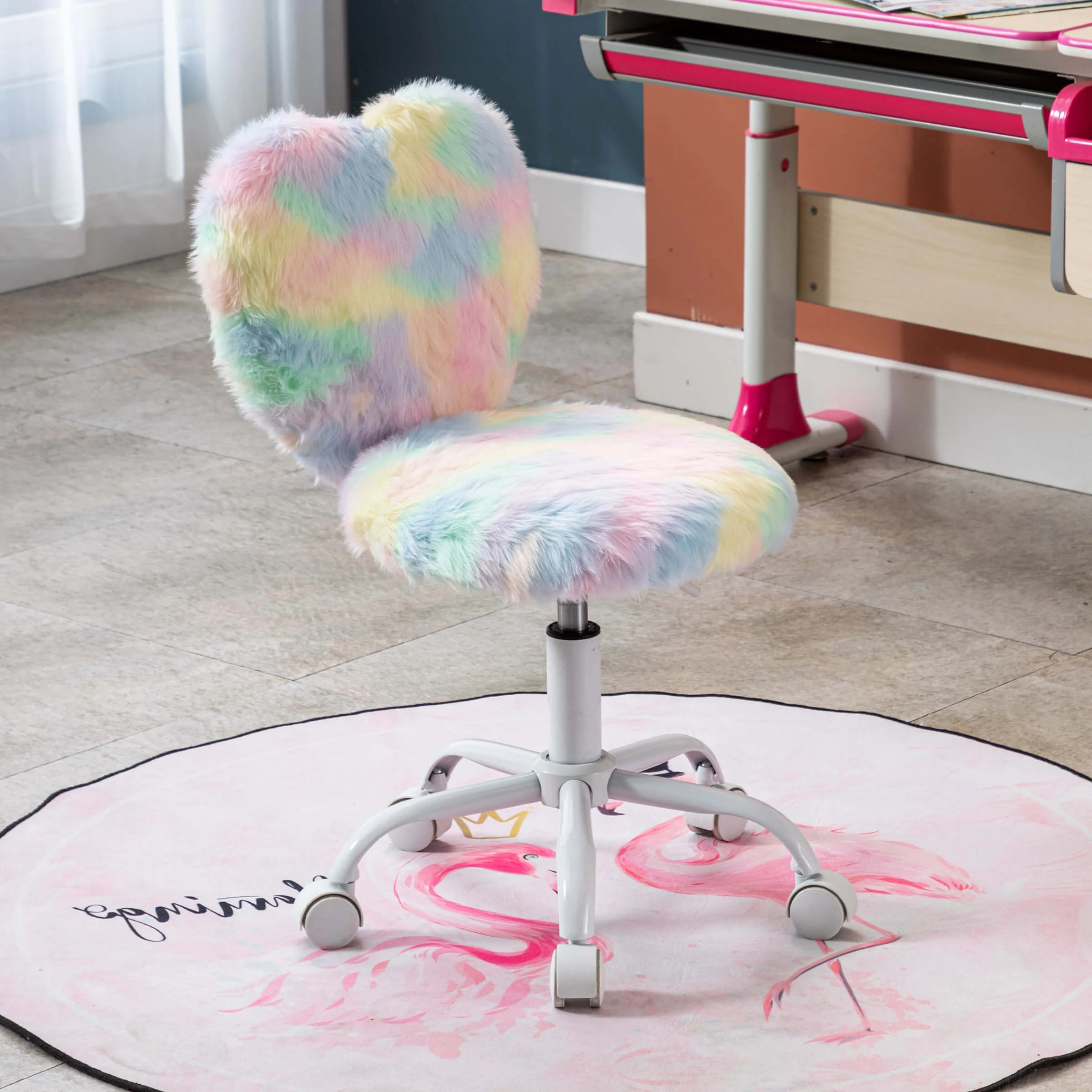 Rolling Cute Adjustable Swivel Kids Office Chair 1 PCS - 1412KC - Image 19