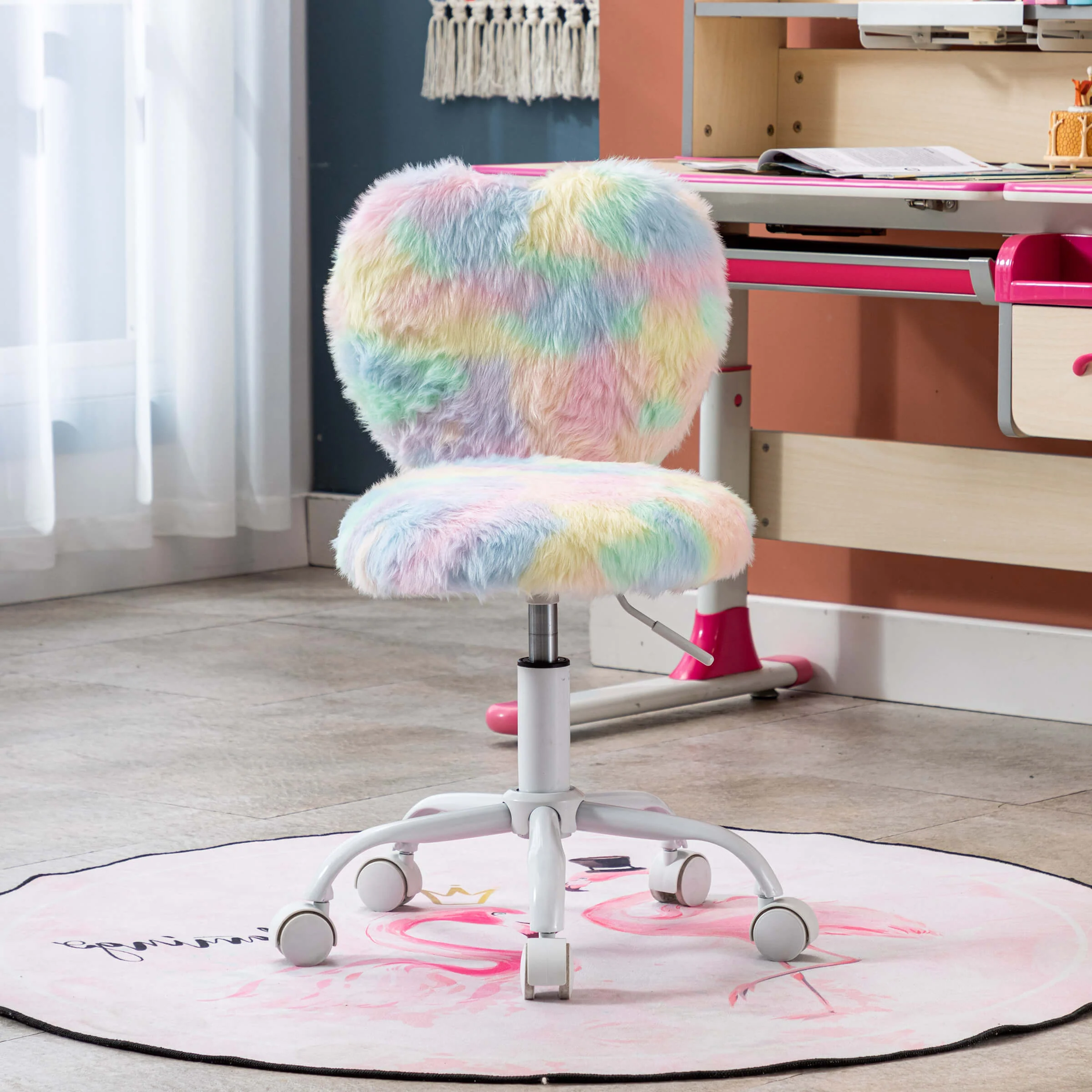 Rolling Cute Adjustable Swivel Kids Office Chair 1 PCS - 1412KC - Image 20