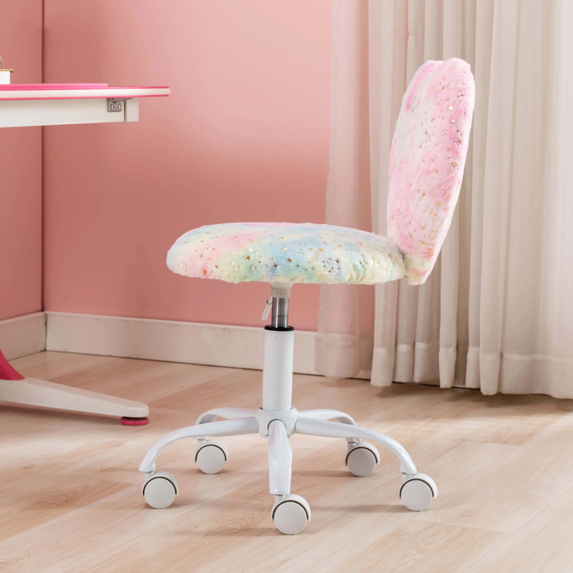 Rolling Cute Adjustable Swivel Kids Office Chair 1 PCS - 1412KC - Image 3