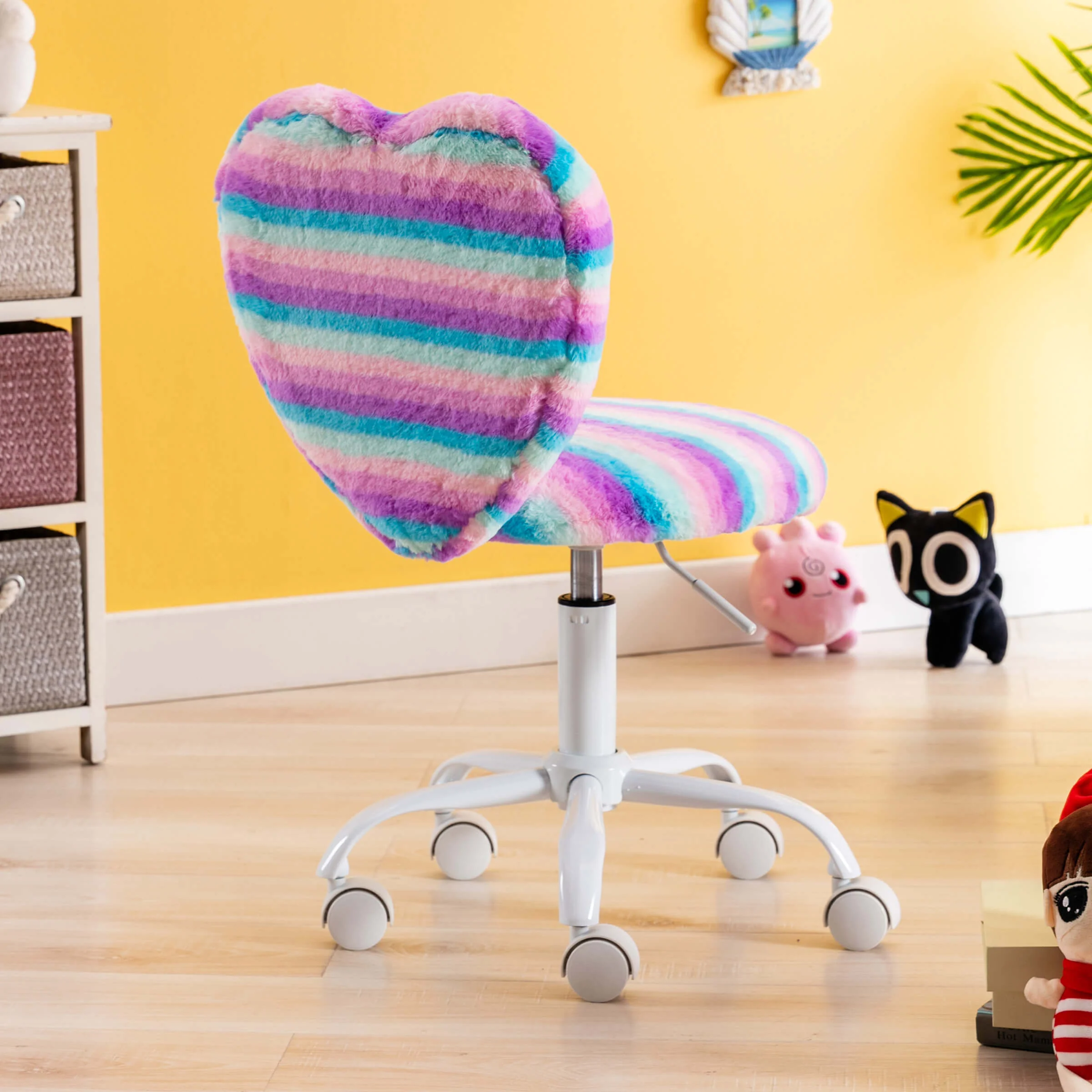 Rolling Cute Adjustable Swivel Kids Office Chair 1 PCS - 1412KC - Image 36