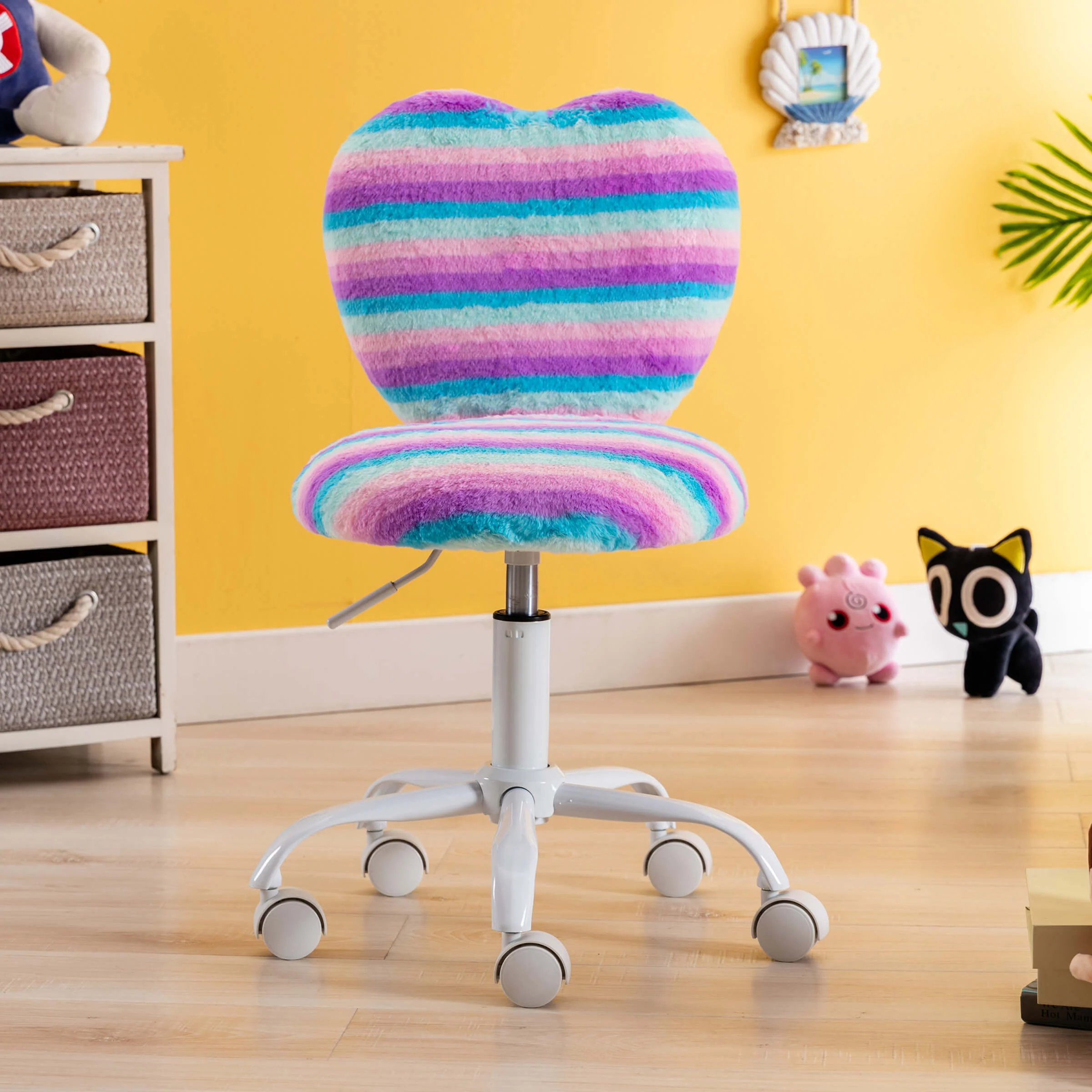 Rolling Cute Adjustable Swivel Kids Office Chair 1 PCS - 1412KC - Image 37