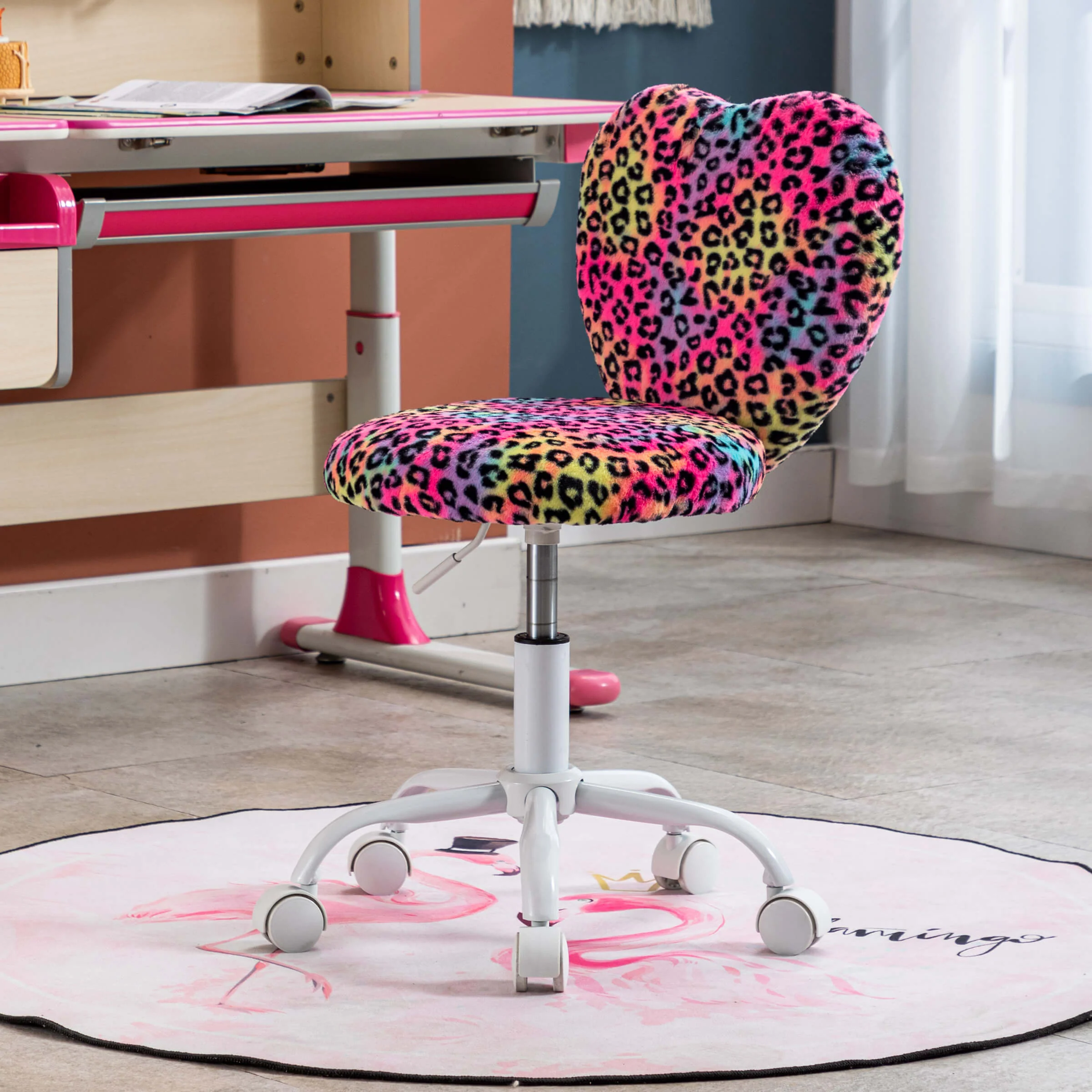 Rolling Cute Adjustable Swivel Kids Office Chair 1 PCS - 1412KC - Image 44