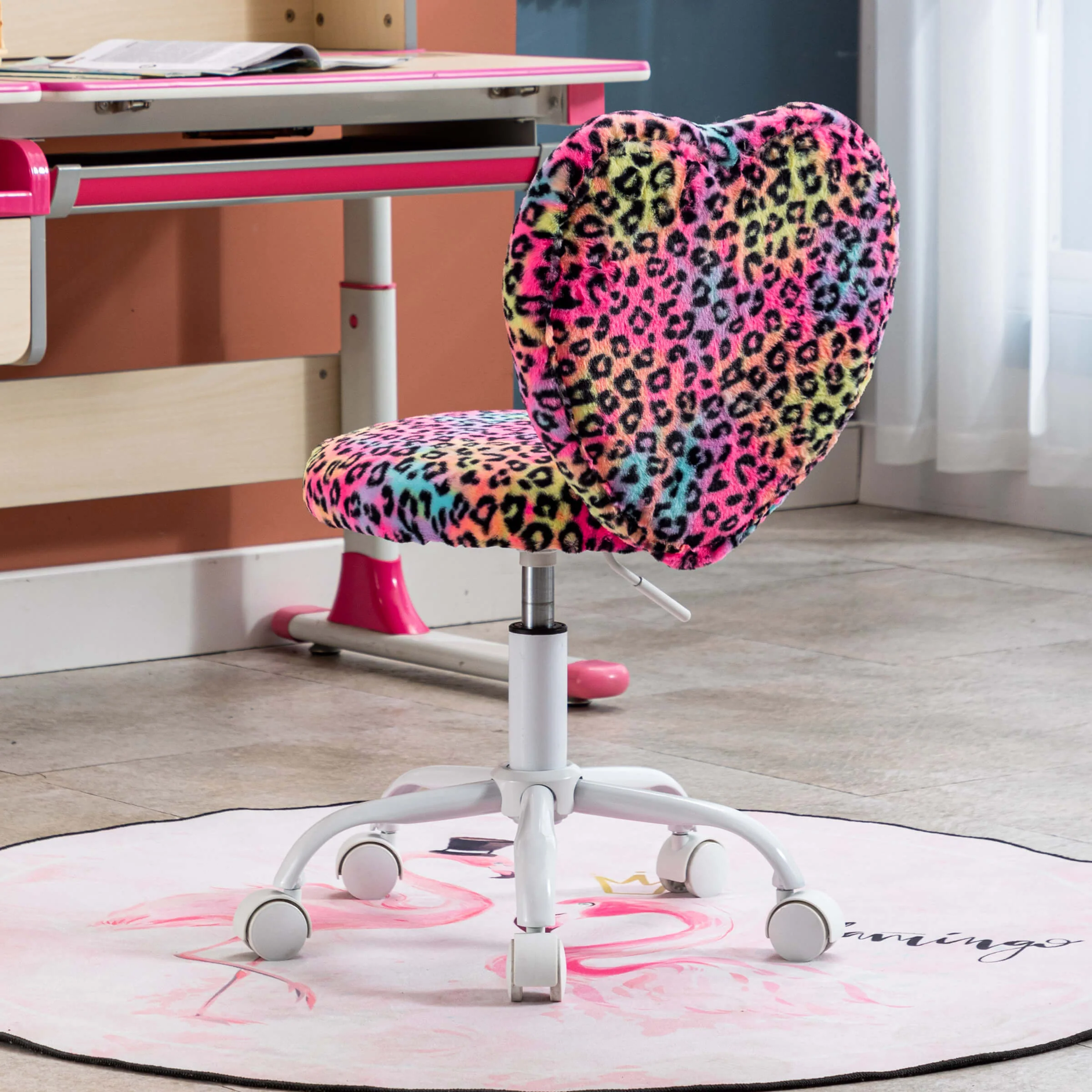 Rolling Cute Adjustable Swivel Kids Office Chair 1 PCS - 1412KC - Image 45