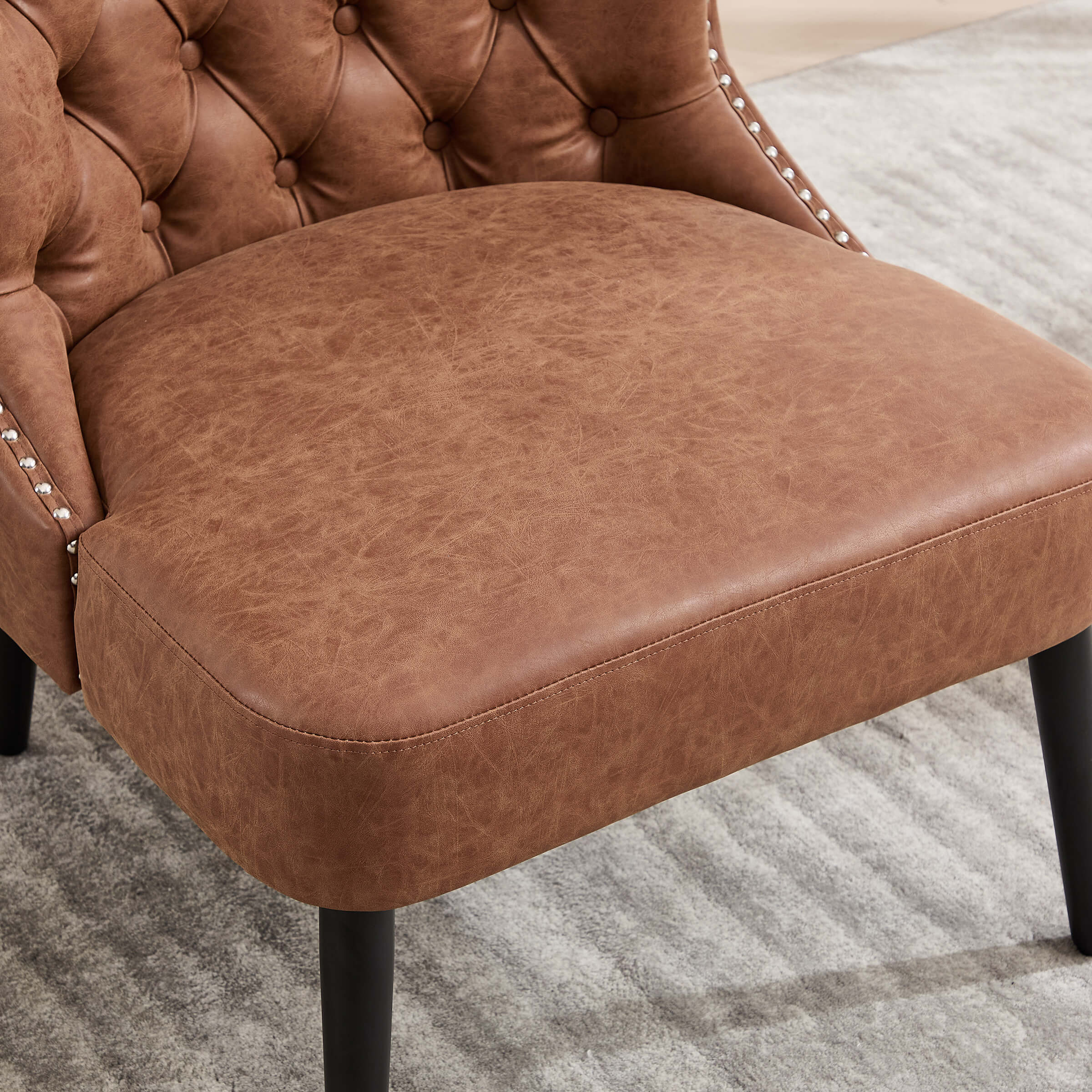 Slipper Chairs with Button Tufted Wingback - 2323AC - Image 15