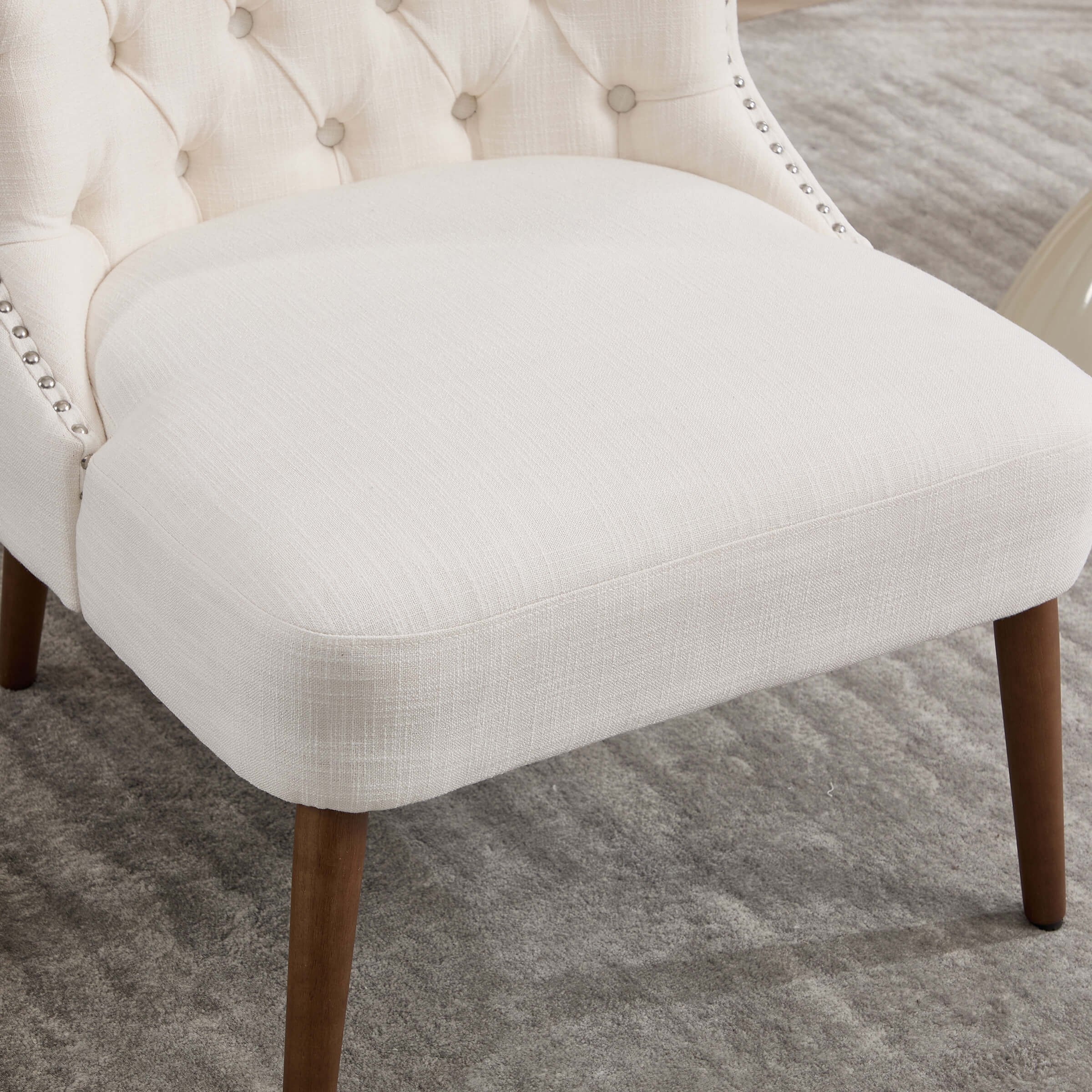 Slipper Chairs with Button Tufted Wingback - 2323AC - Image 9
