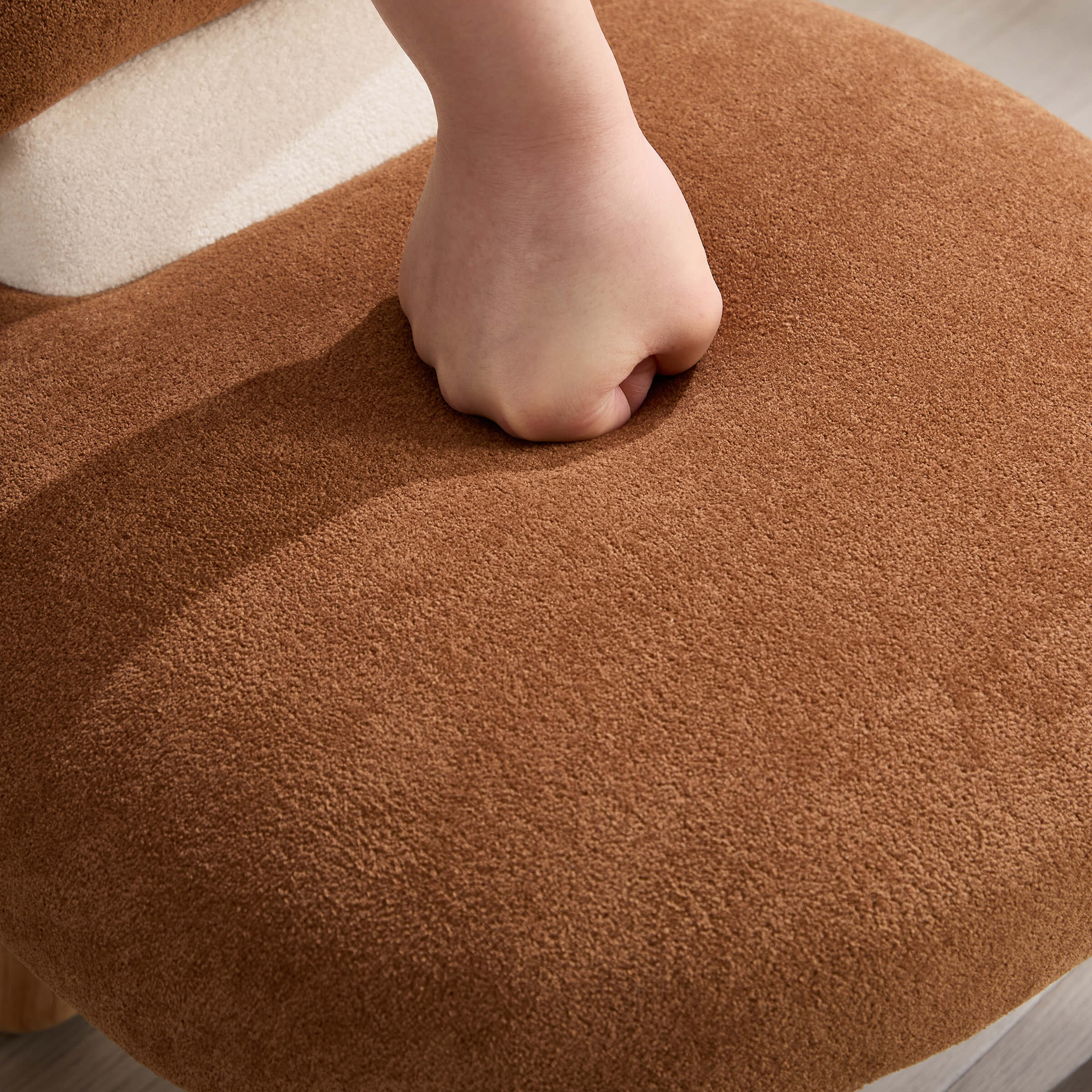 Soft Mushroom Shape Chenille Kids Chair - 4010KC - Image 10