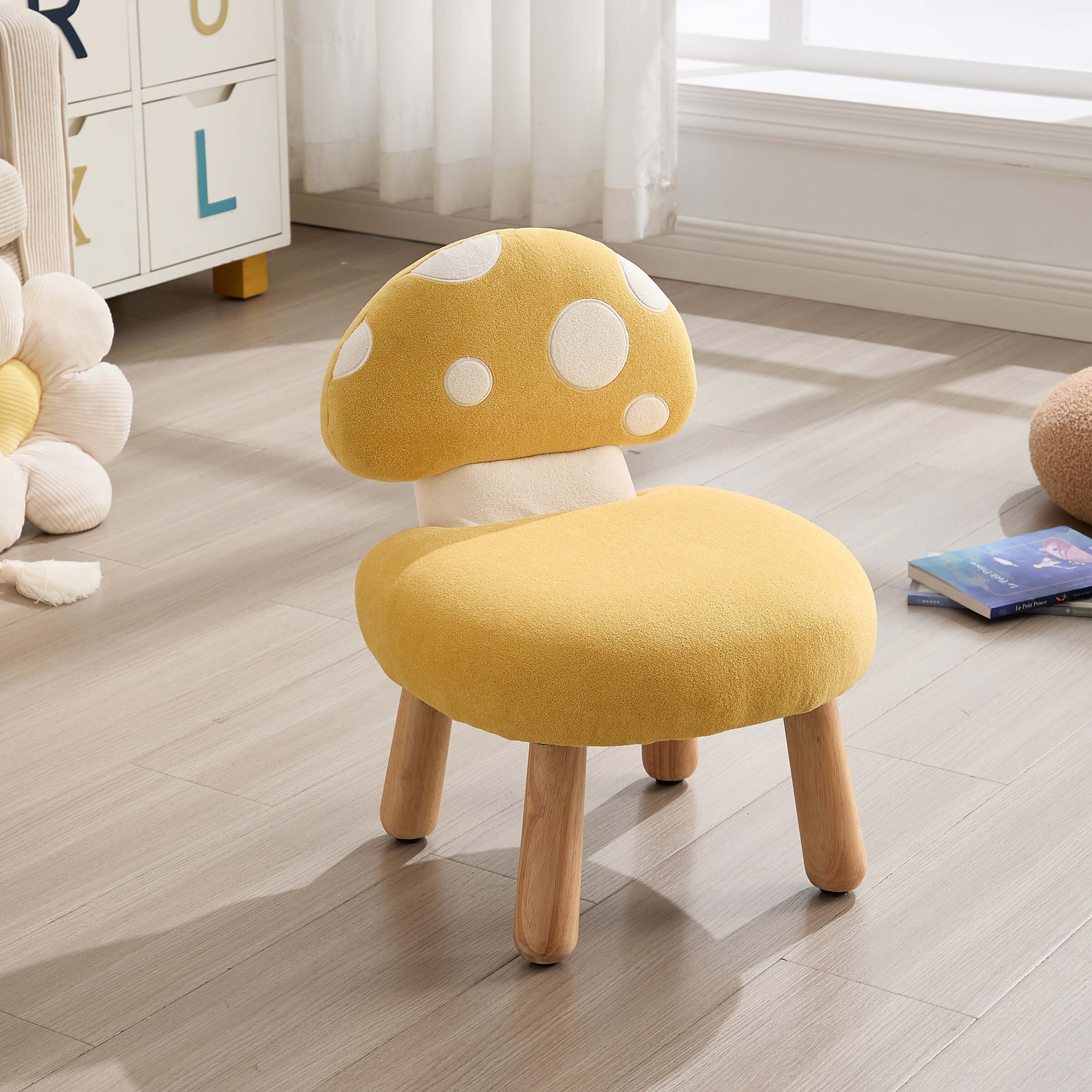 Soft Mushroom Shape Chenille Kids Chair - 4010KC - Image 13