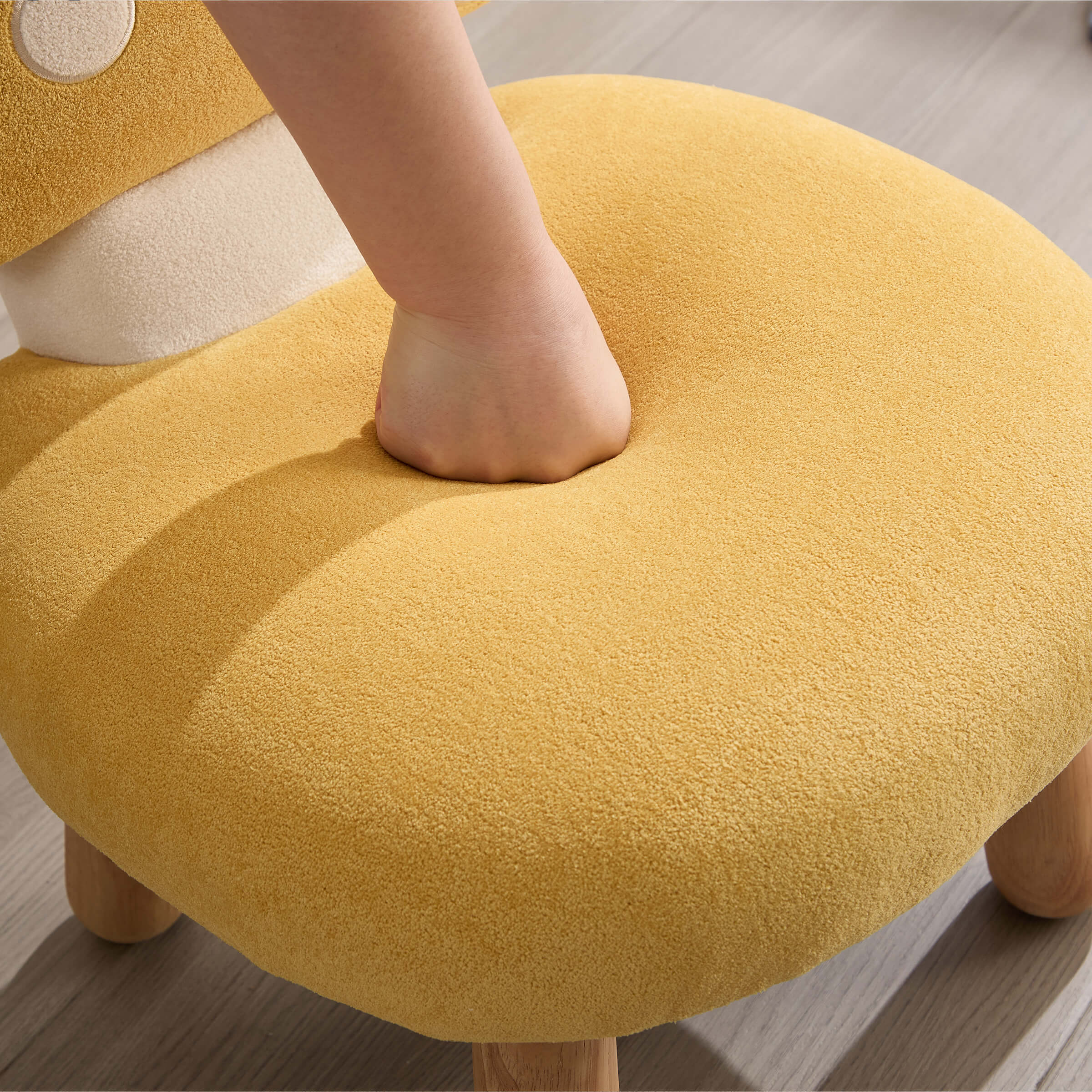 Soft Mushroom Shape Chenille Kids Chair - 4010KC - Image 16