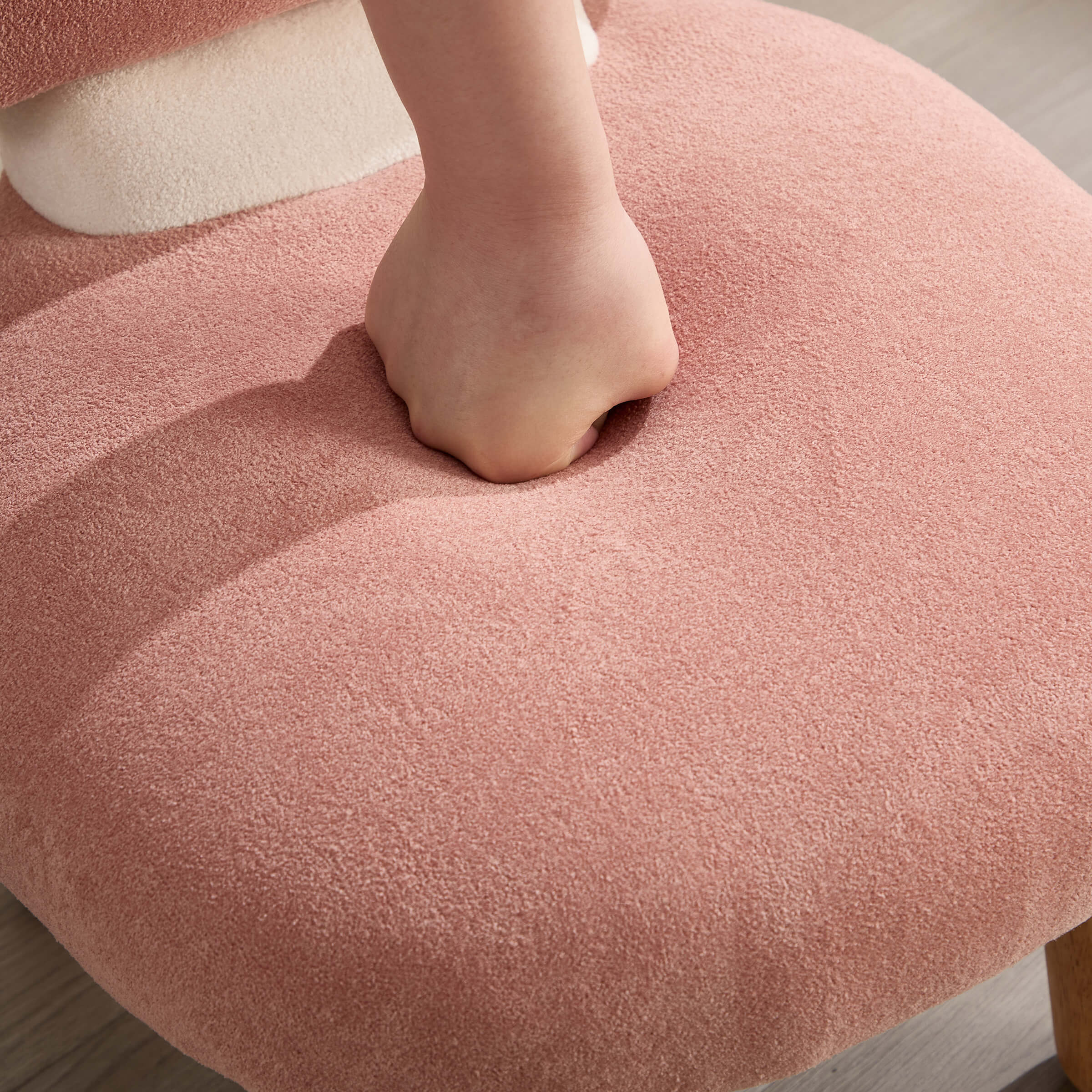 Soft Mushroom Shape Chenille Kids Chair - 4010KC - Image 4