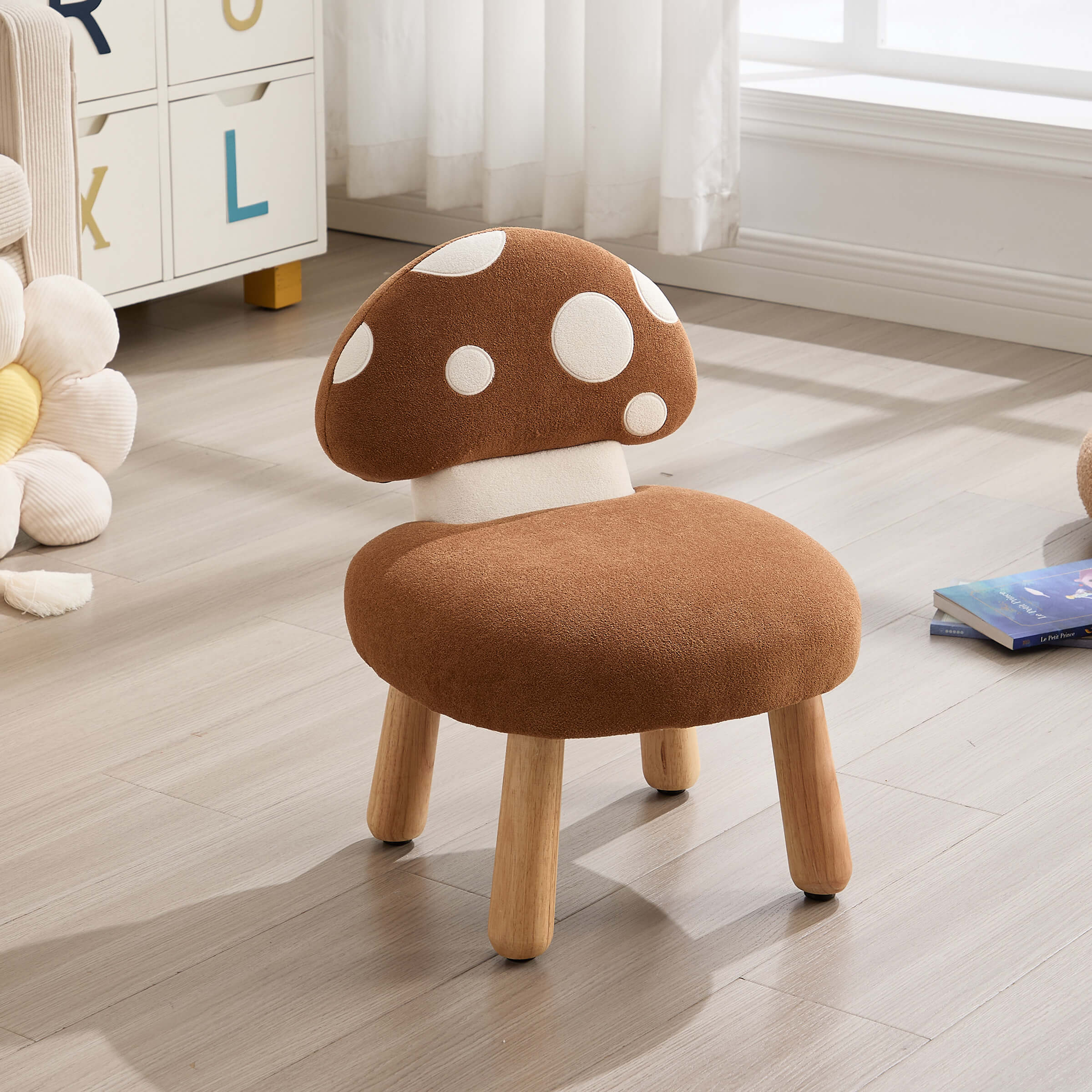 Soft Mushroom Shape Chenille Kids Chair - 4010KC - Image 7