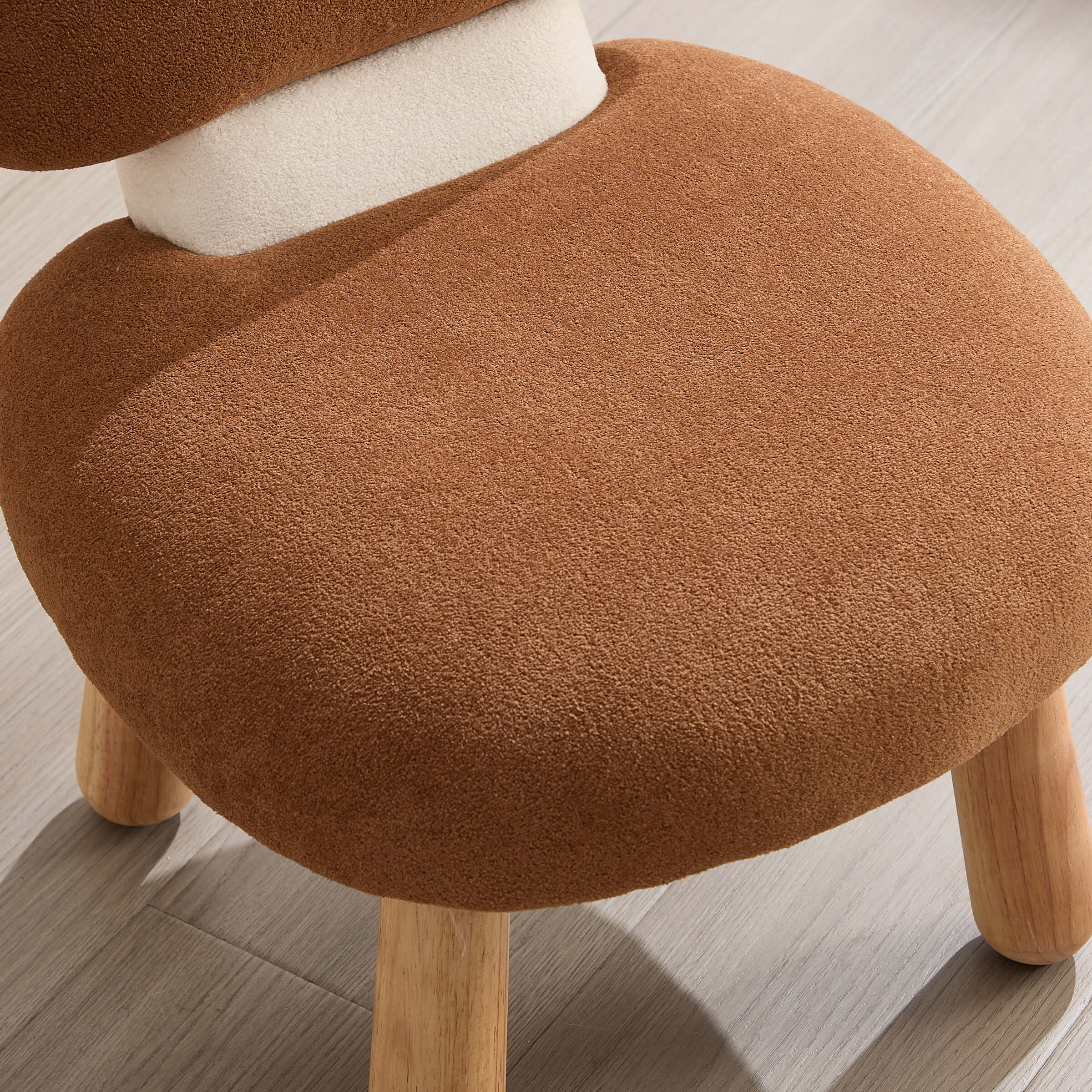 Soft Mushroom Shape Chenille Kids Chair - 4010KC - Image 9