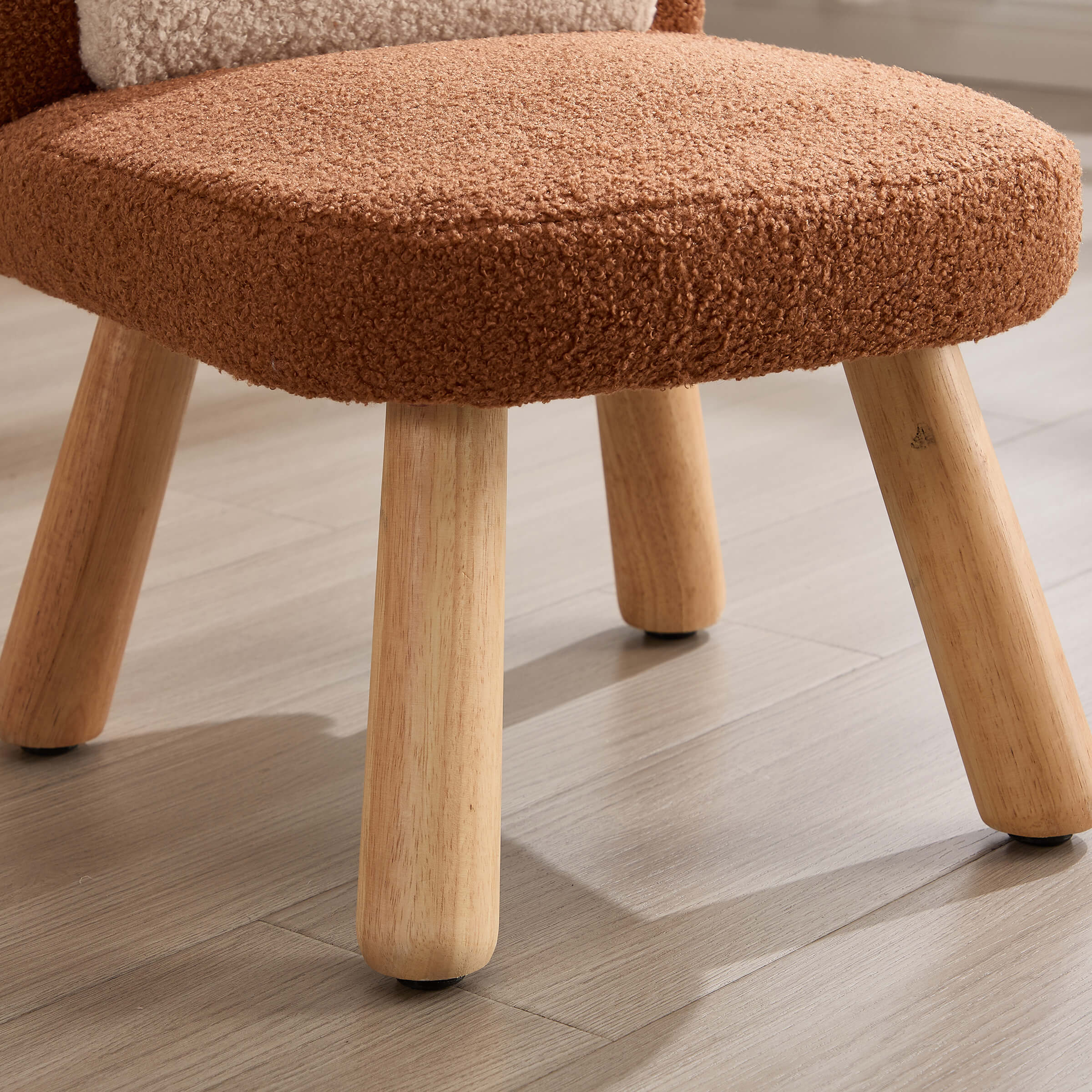 Soft Round Shape Sherpa Kids Chair - 4016KC - Image 13