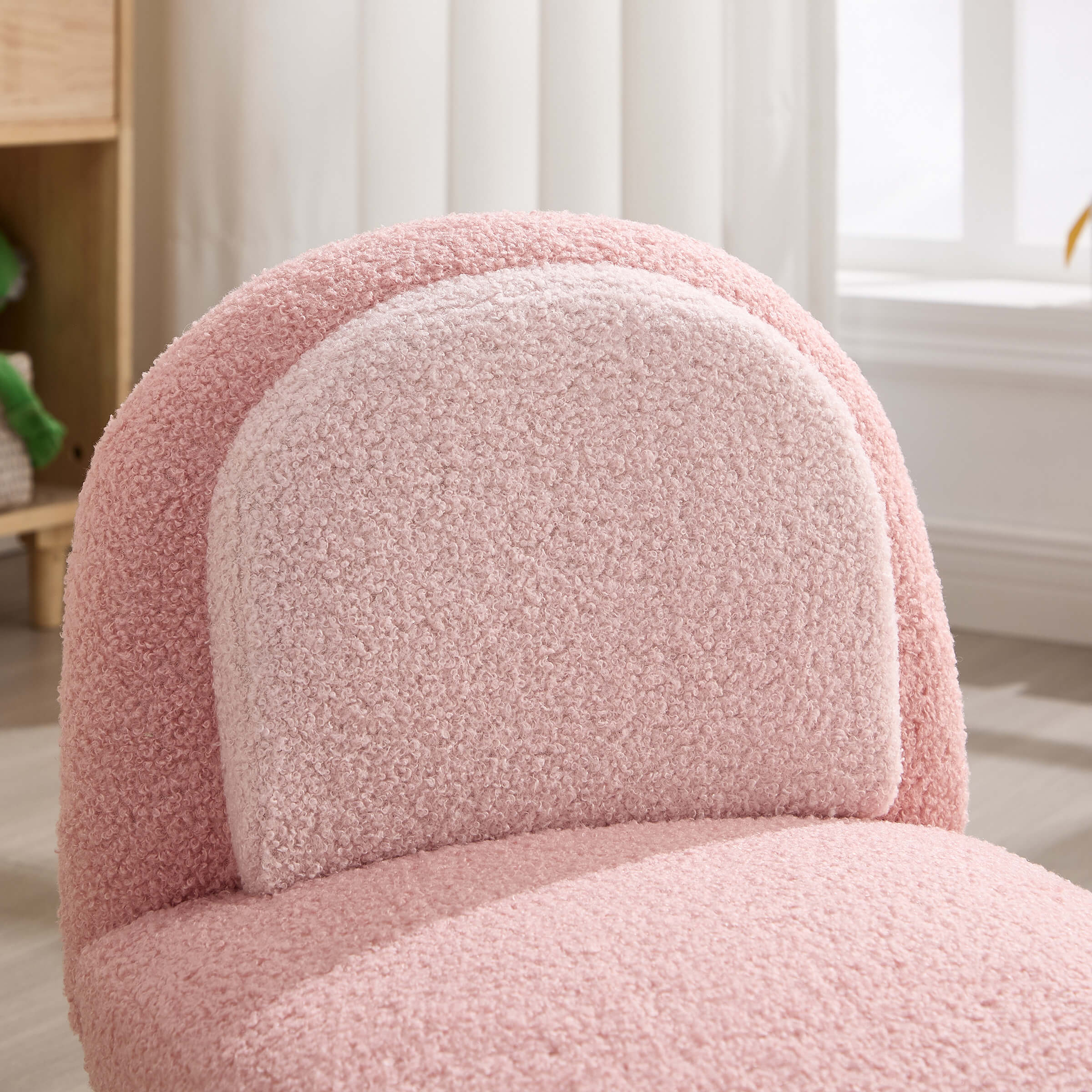 Soft Round Shape Sherpa Kids Chair - 4016KC - Image 16