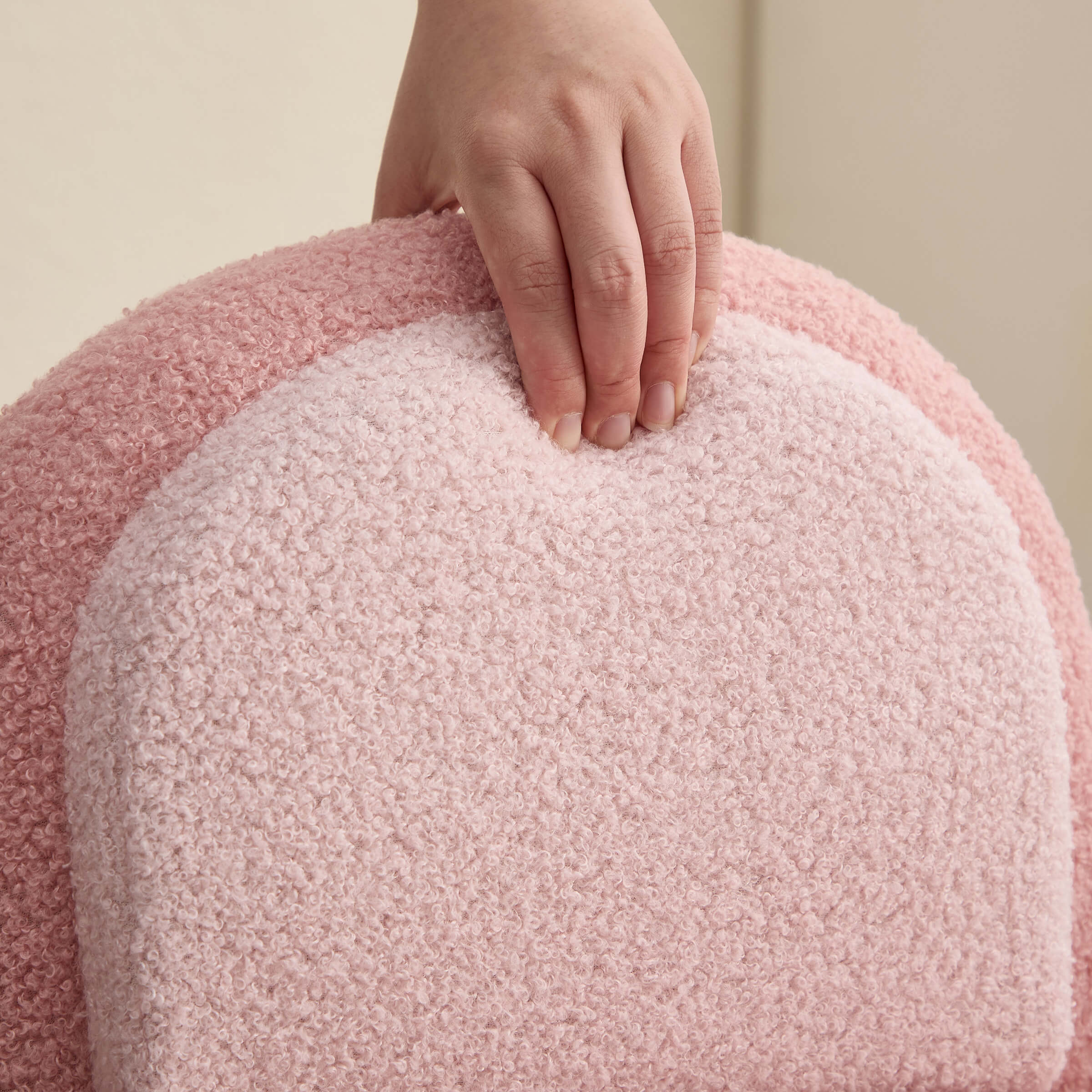 Soft Round Shape Sherpa Kids Chair - 4016KC - Image 17