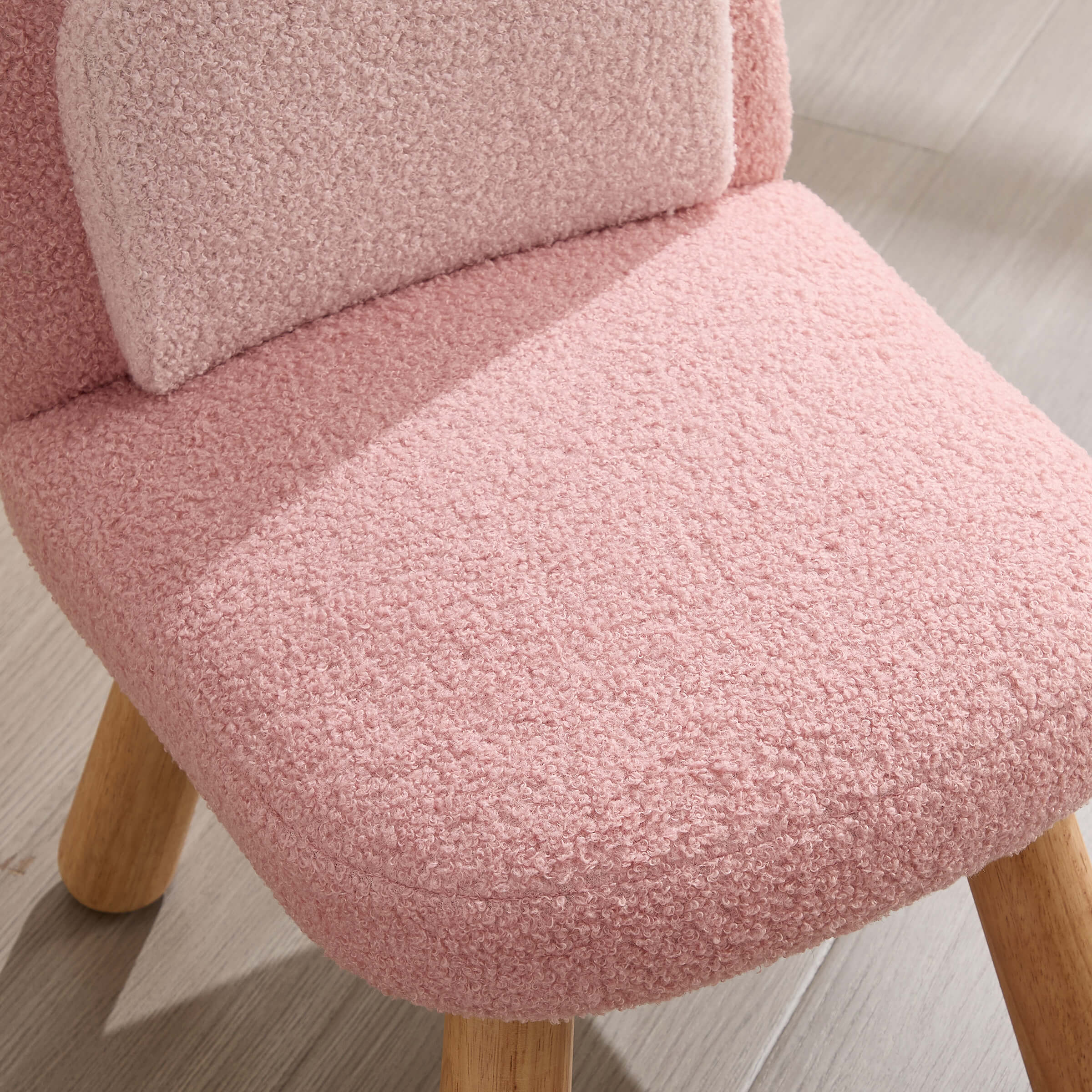 Soft Round Shape Sherpa Kids Chair - 4016KC - Image 18