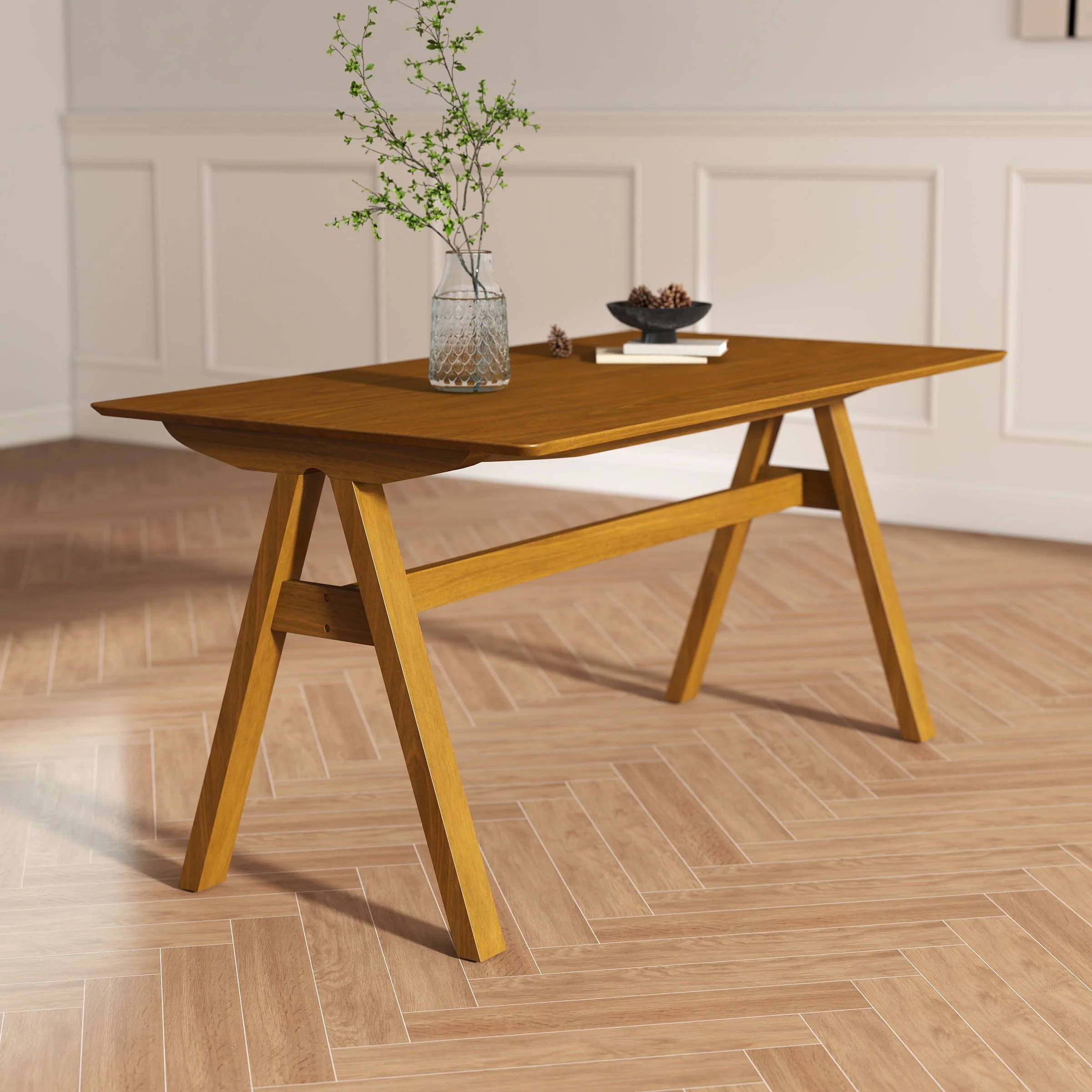 Solid Wood Kitchen Dining Table - 66002DT