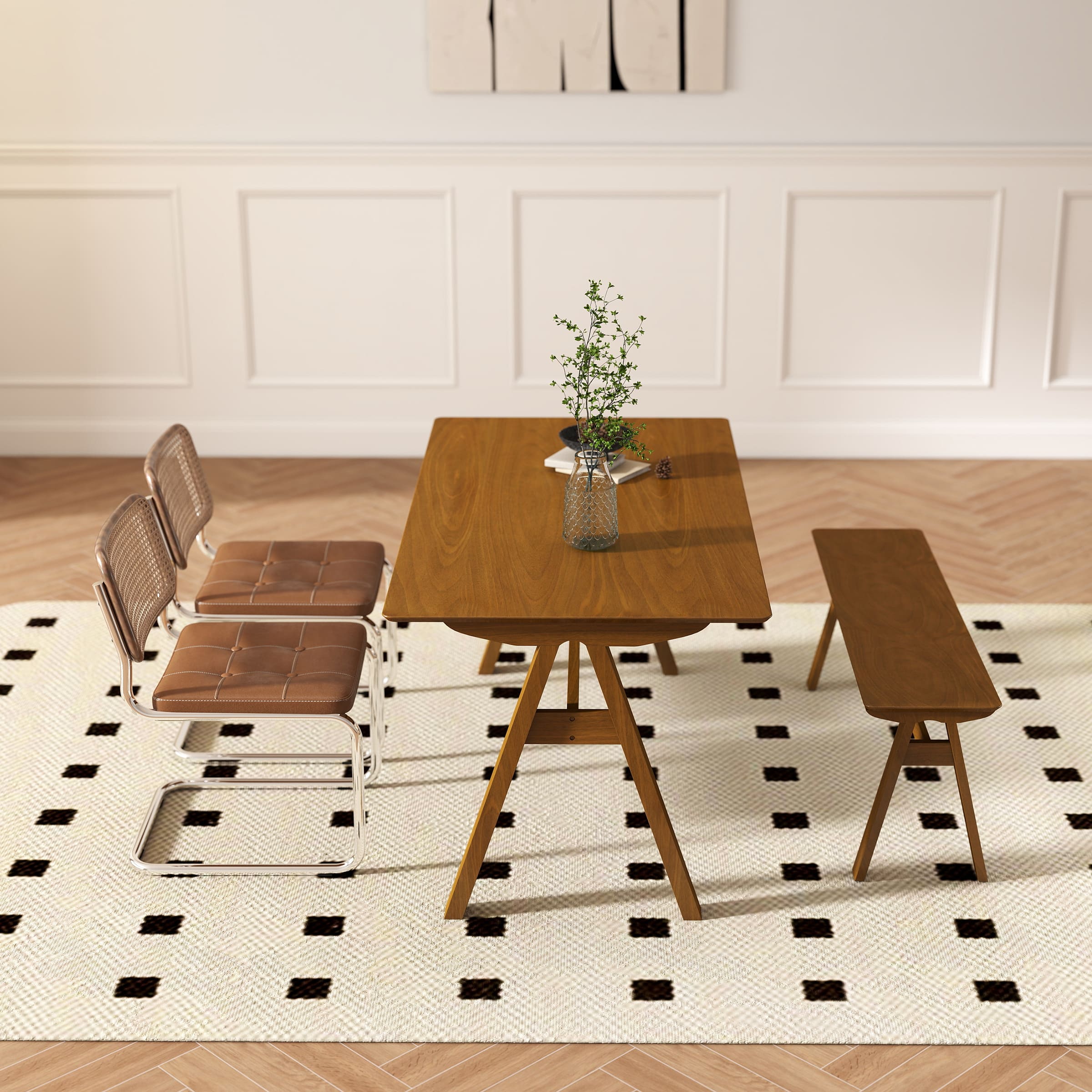 Solid Wood Kitchen Dining Table - 66002DT - Image 4
