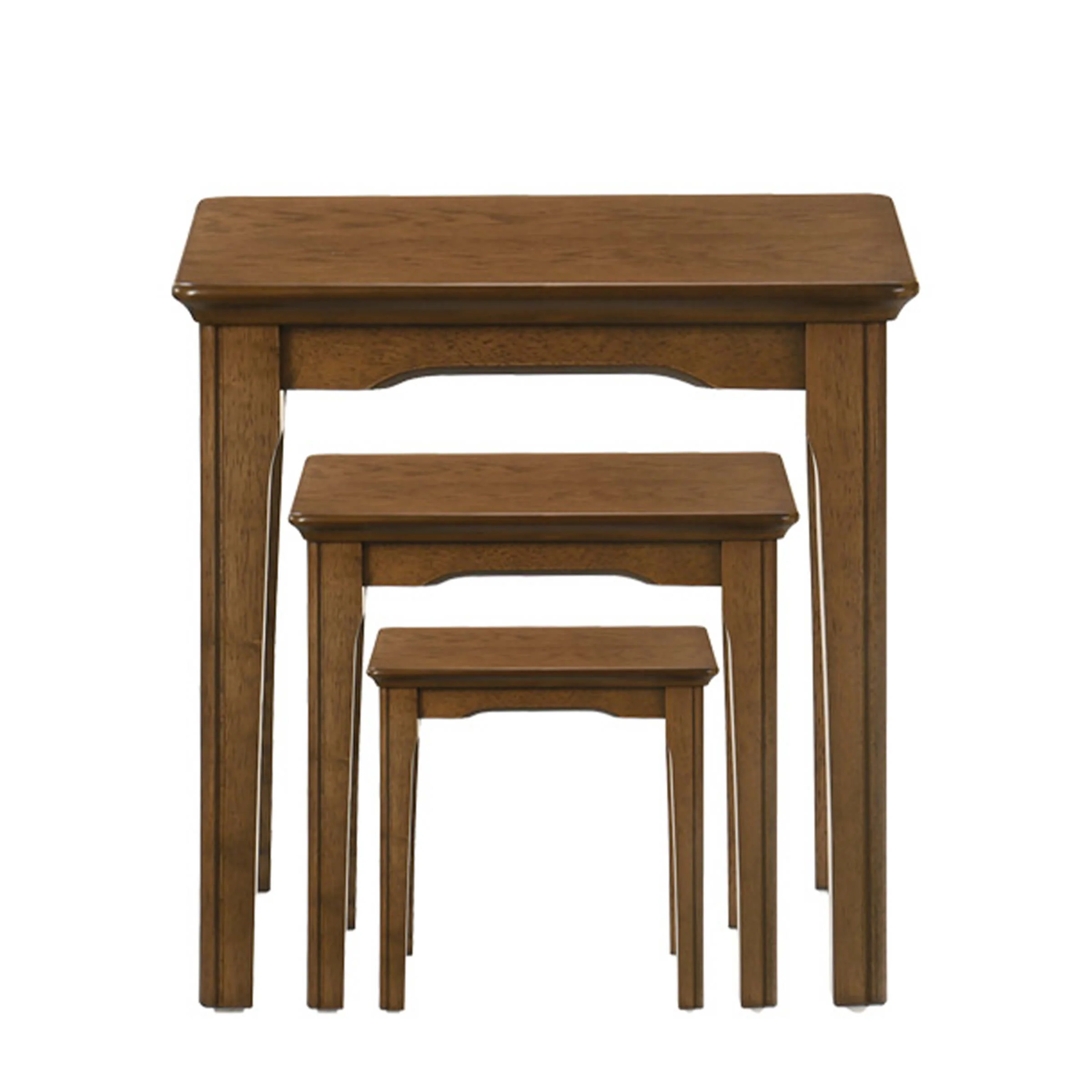 Solid Wood Rectangular Nesting Side Coffee Tables Set of 3 - 0002ST - Image 23