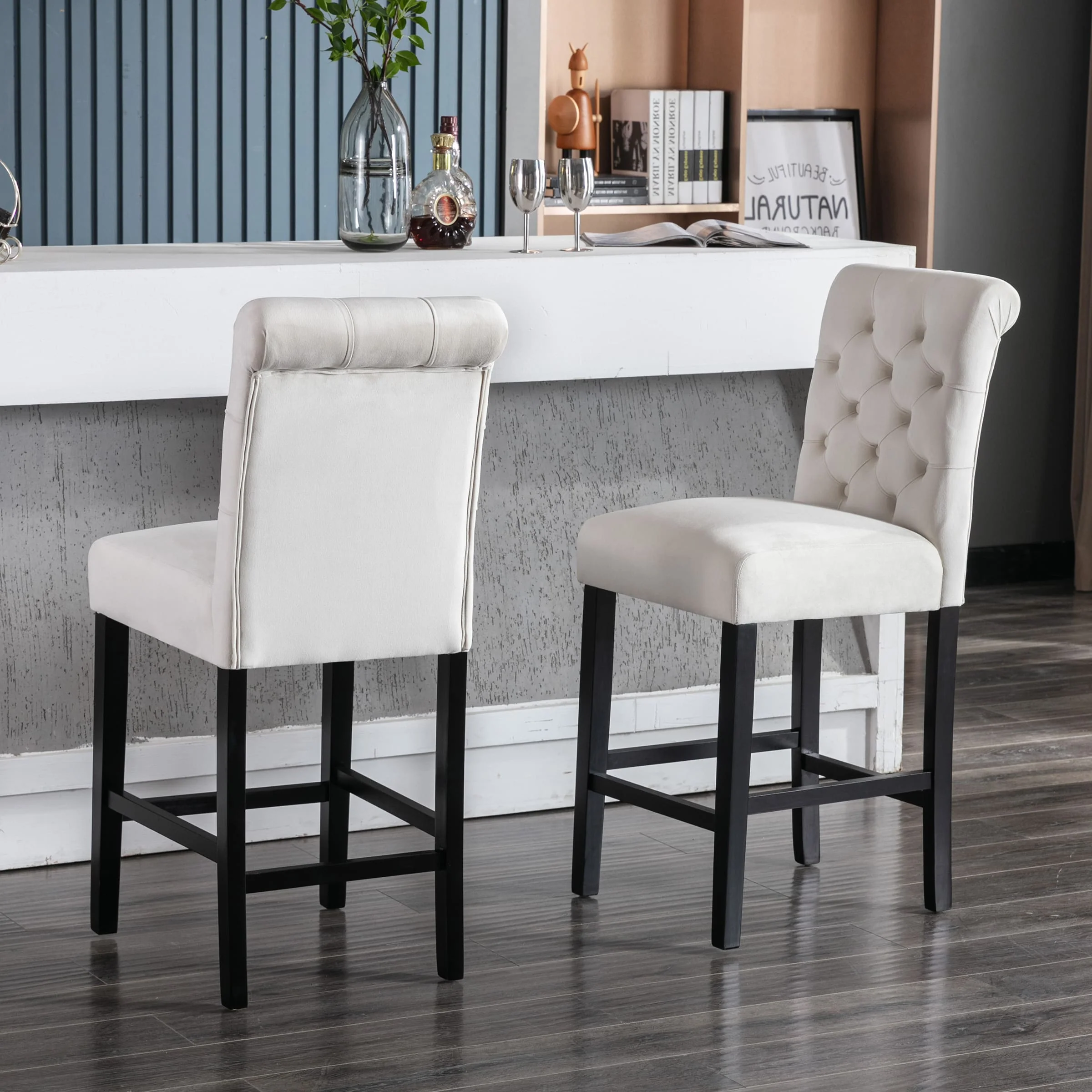 Tufted Counter Height Bar Stools Set of 2 - 8335CS - Image 10