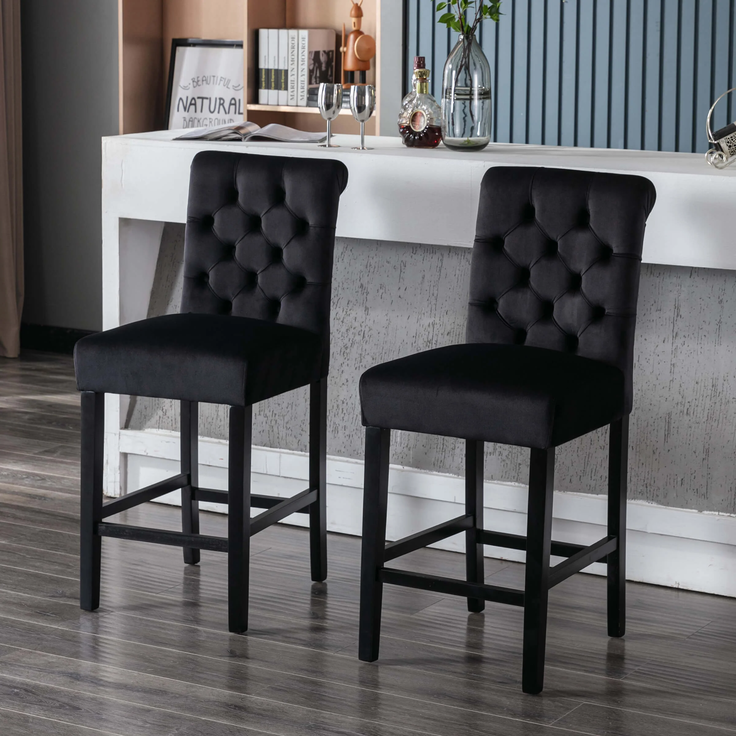 Tufted Counter Height Bar Stools Set of 2 - 8335CS - Image 15