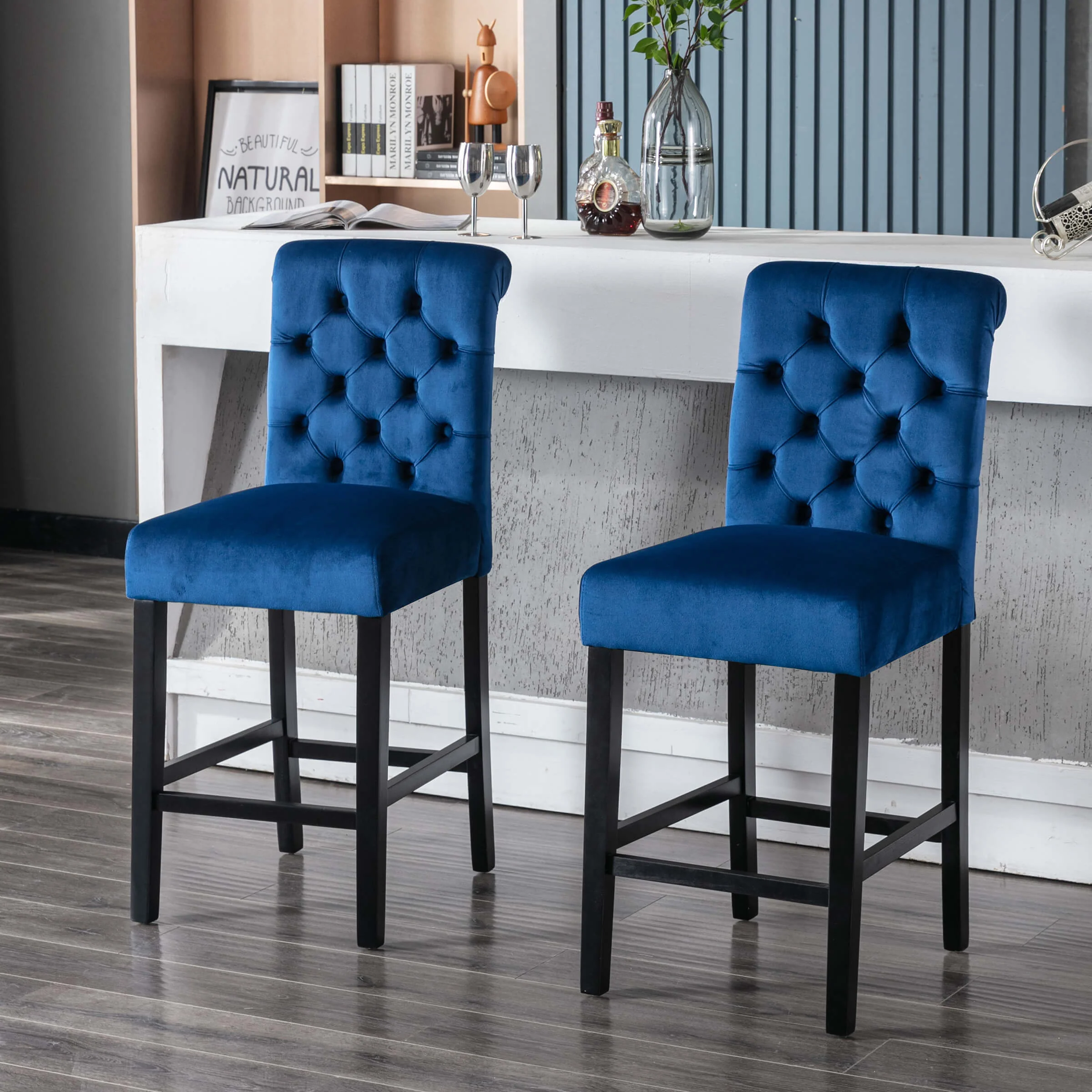 Tufted Counter Height Bar Stools Set of 2 - 8335CS - Image 23