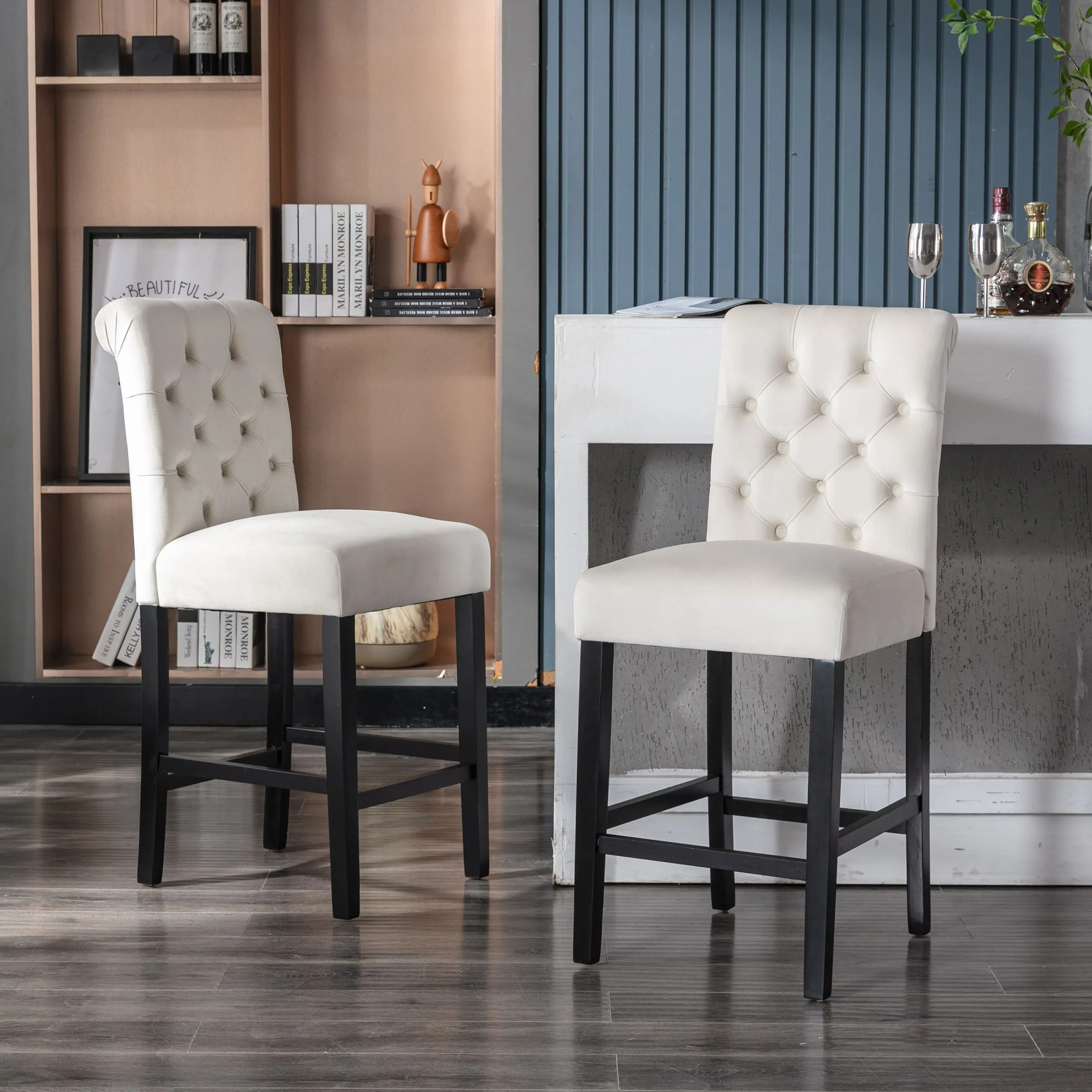 Tufted Counter Height Bar Stools Set of 2 - 8335CS - Image 8