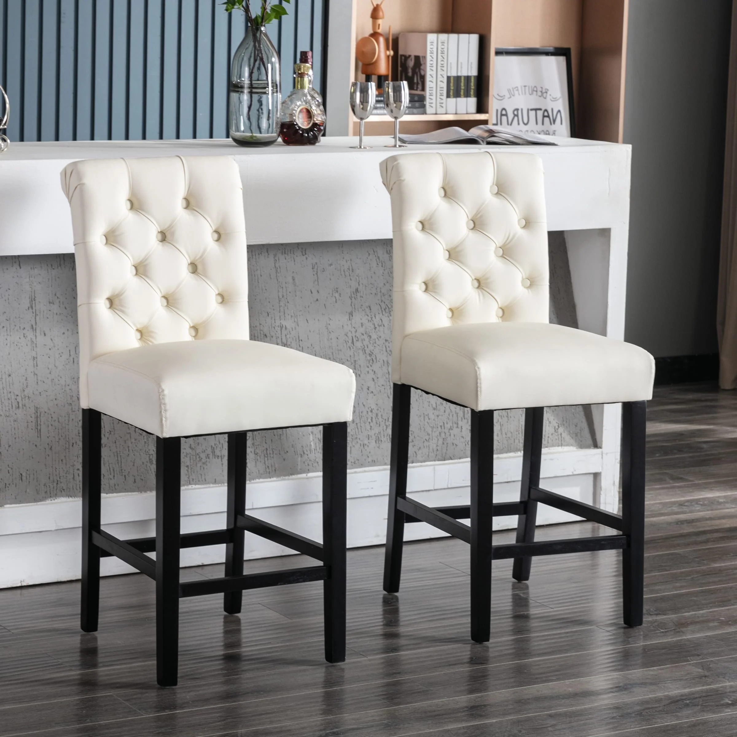 Tufted Counter Height Bar Stools Set of 2 - 8335CS - Image 9