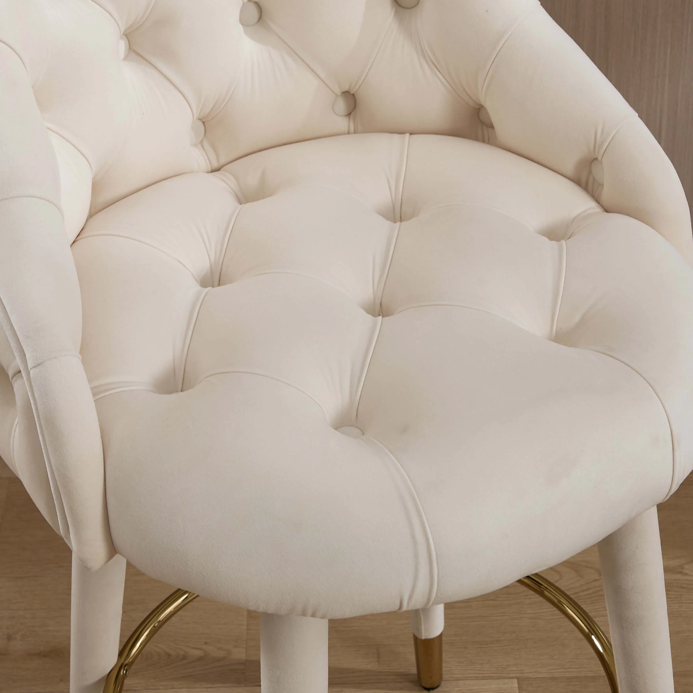 Velvet Counter Height Bar Stool with Oak Wood Legs - 2429CS - Image 18