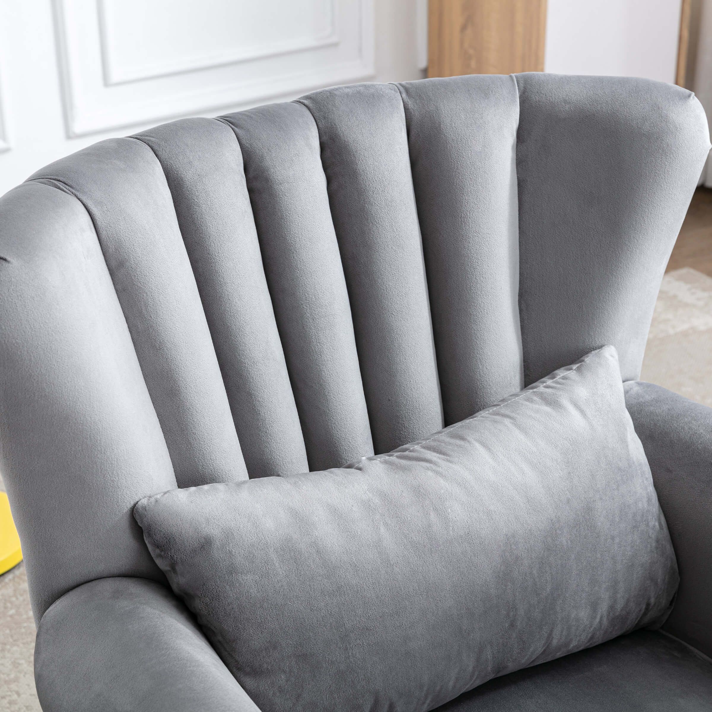 Wingback Nail-Head Velvet Accent Chair 1 PCS - X904AC - Image 14