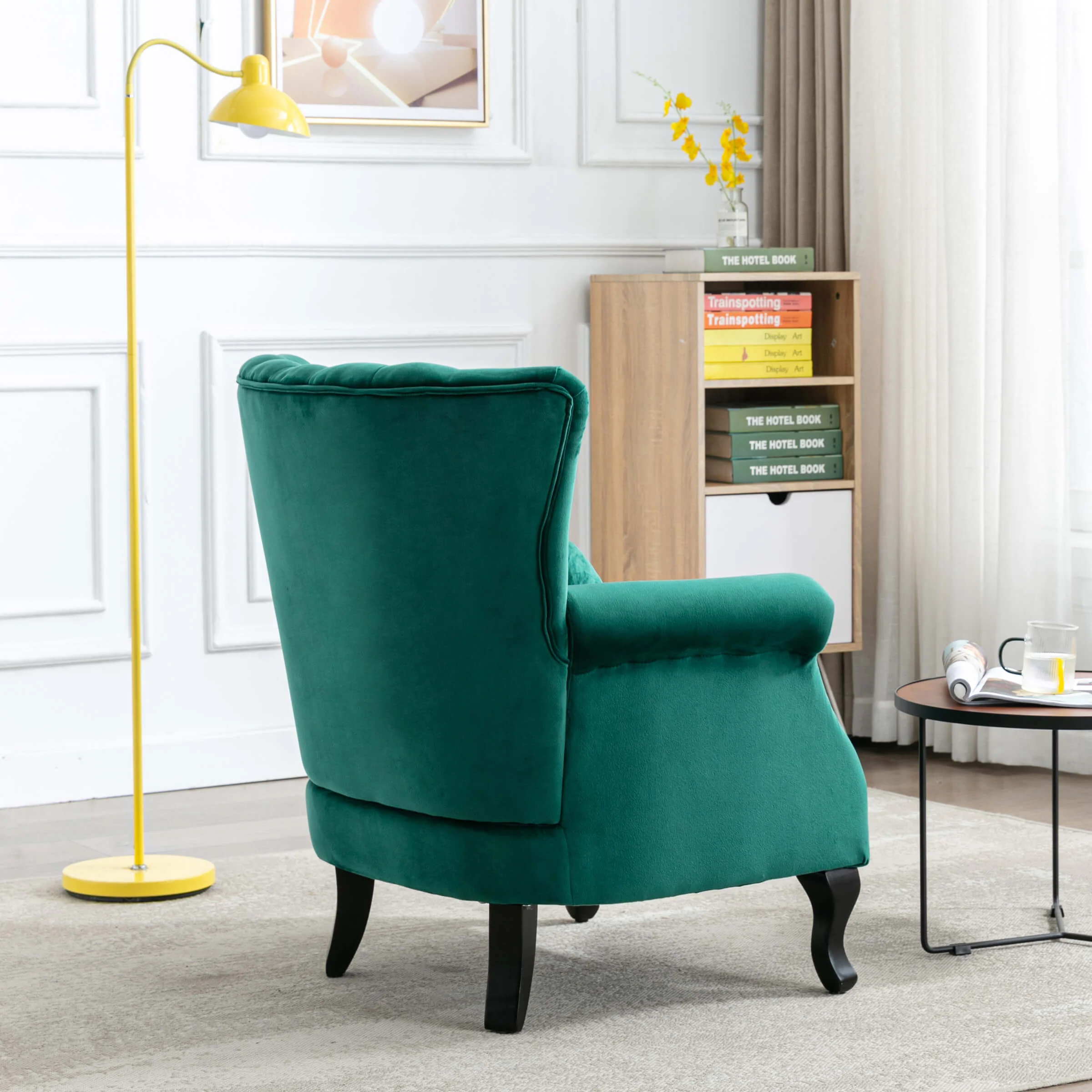 Wingback Nail-Head Velvet Accent Chair 1 PCS - X904AC - Image 19