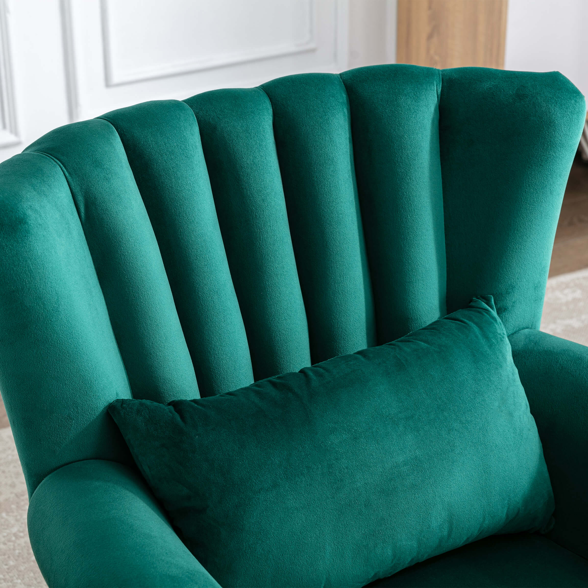 Wingback Nail-Head Velvet Accent Chair 1 PCS - X904AC - Image 21