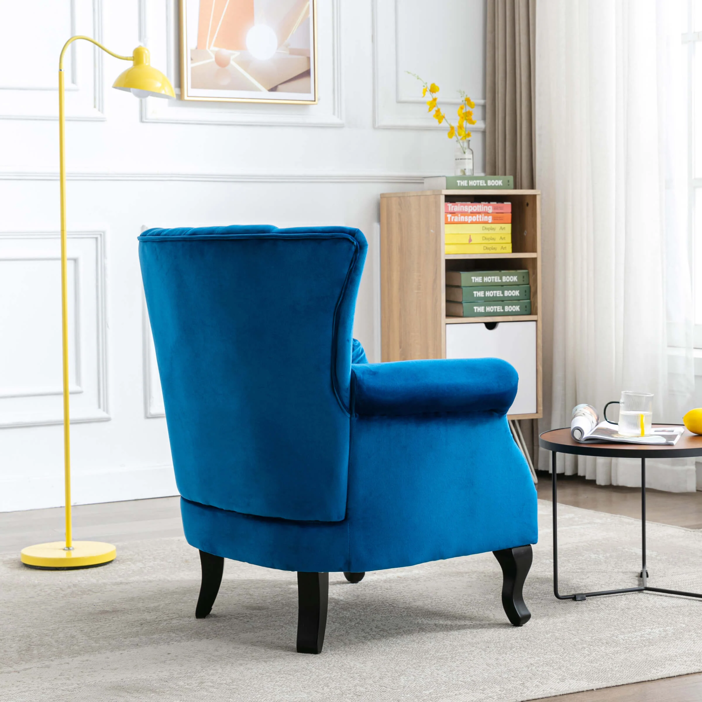 Wingback Nail-Head Velvet Accent Chair 1 PCS - X904AC - Image 25