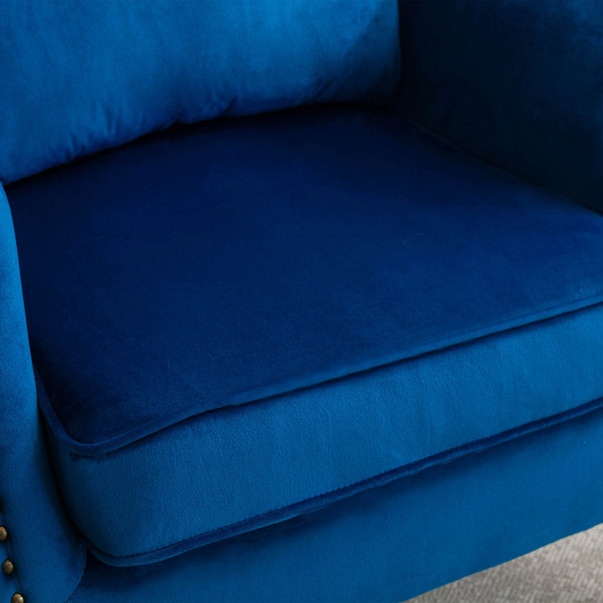 Wingback Nail-Head Velvet Accent Chair 1 PCS - X904AC - Image 27