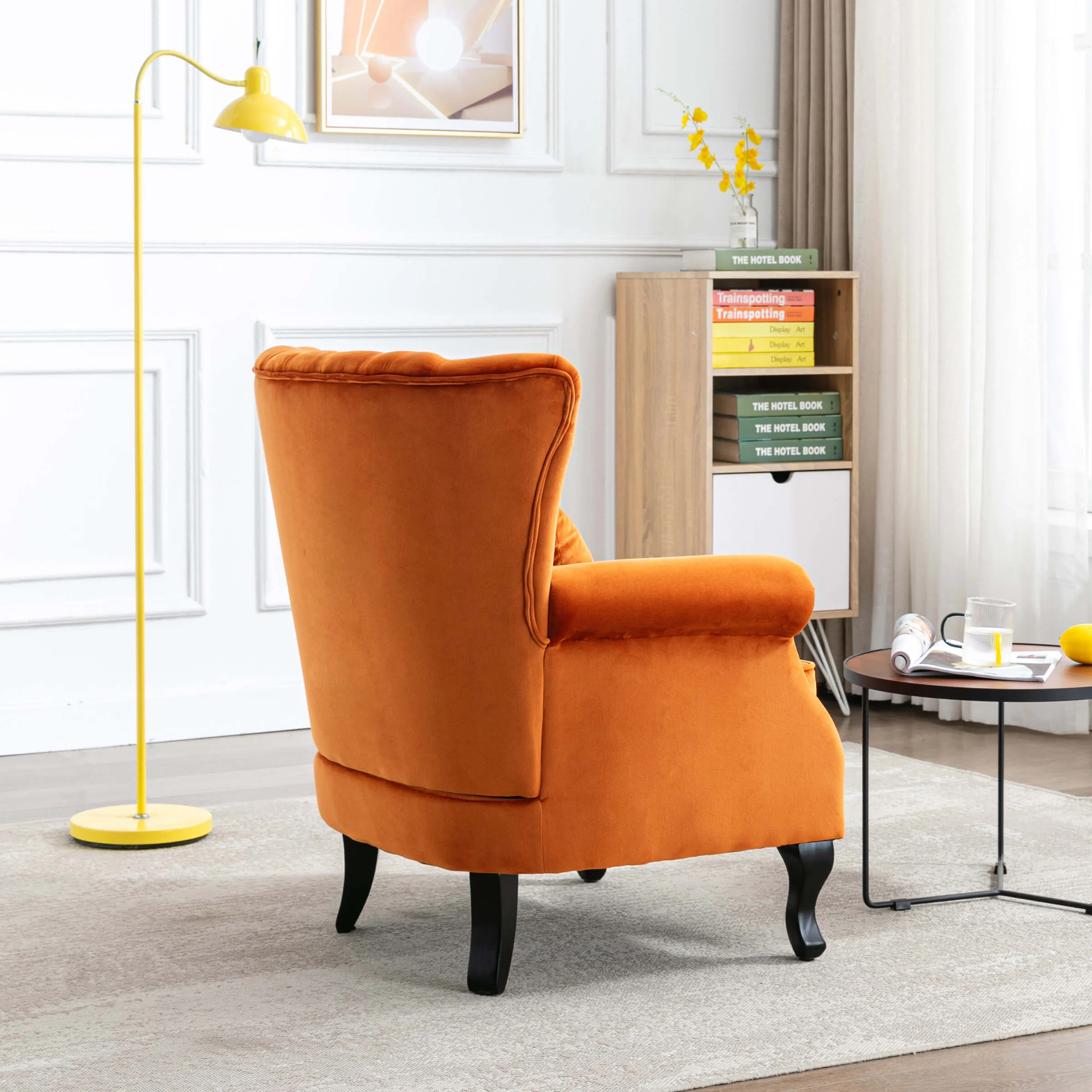 Wingback Nail-Head Velvet Accent Chair 1 PCS - X904AC - Image 32