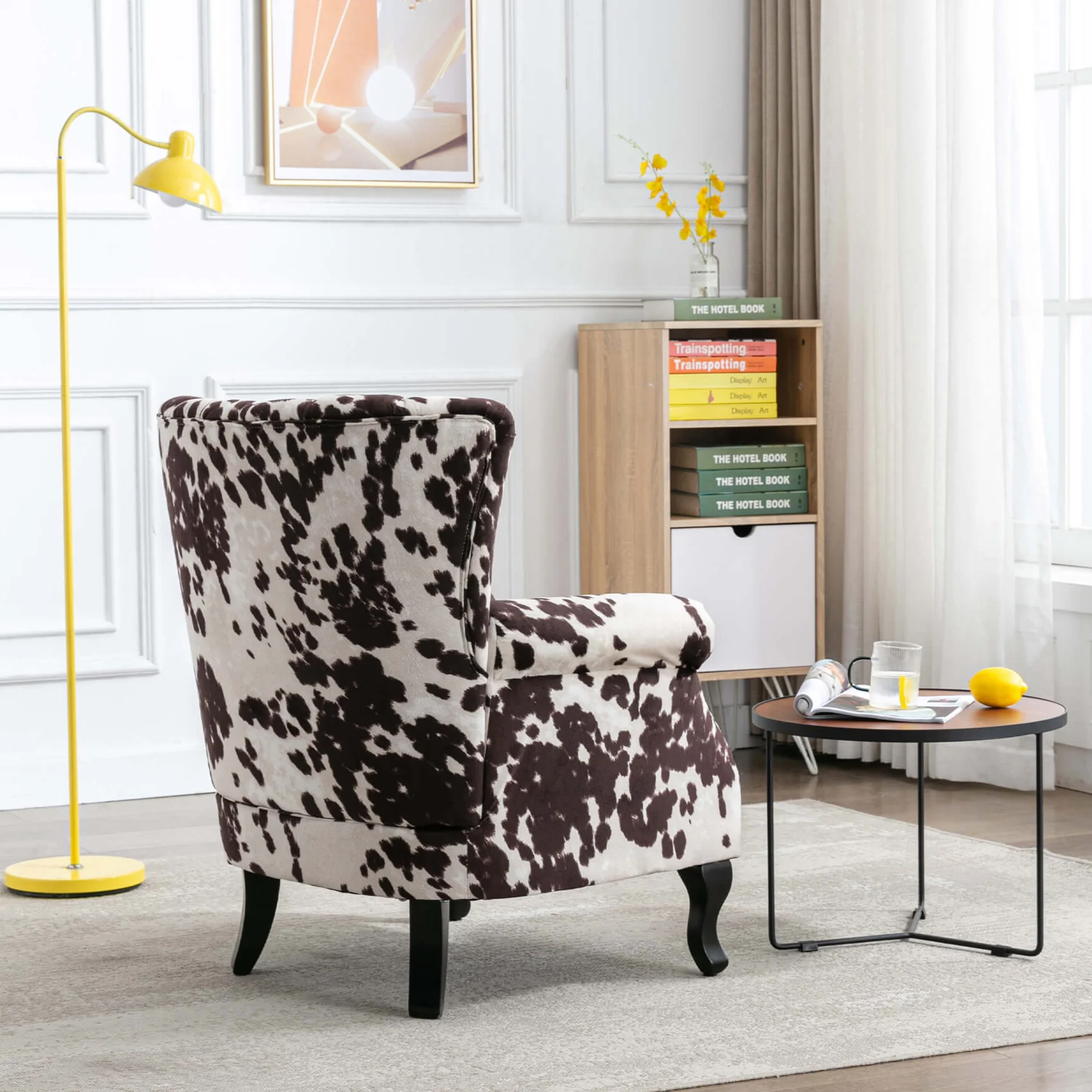 Wingback Nail-Head Velvet Accent Chair 1 PCS - X904AC - Image 4