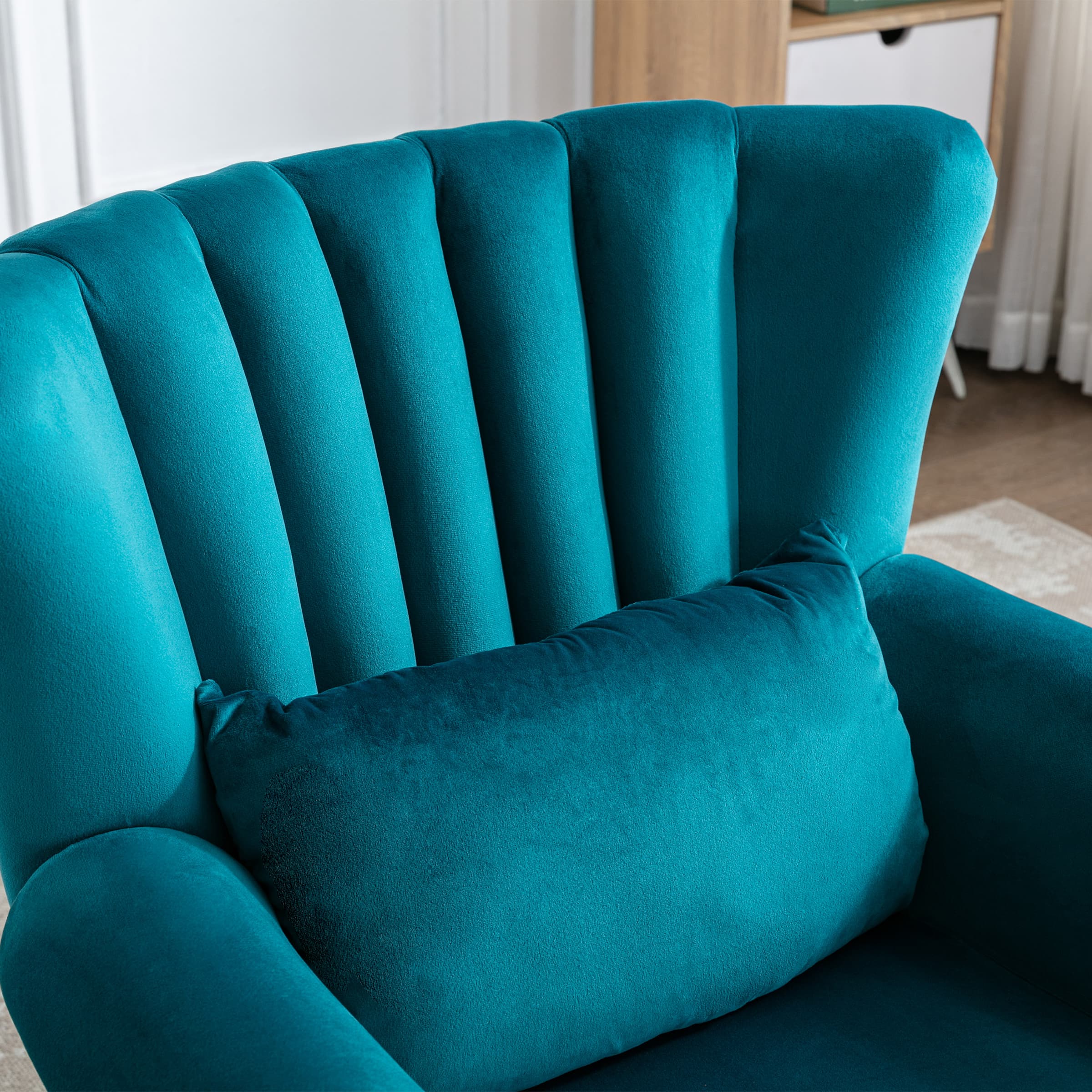 Wingback Nail-Head Velvet Accent Chair 1 PCS - X904AC - Image 49