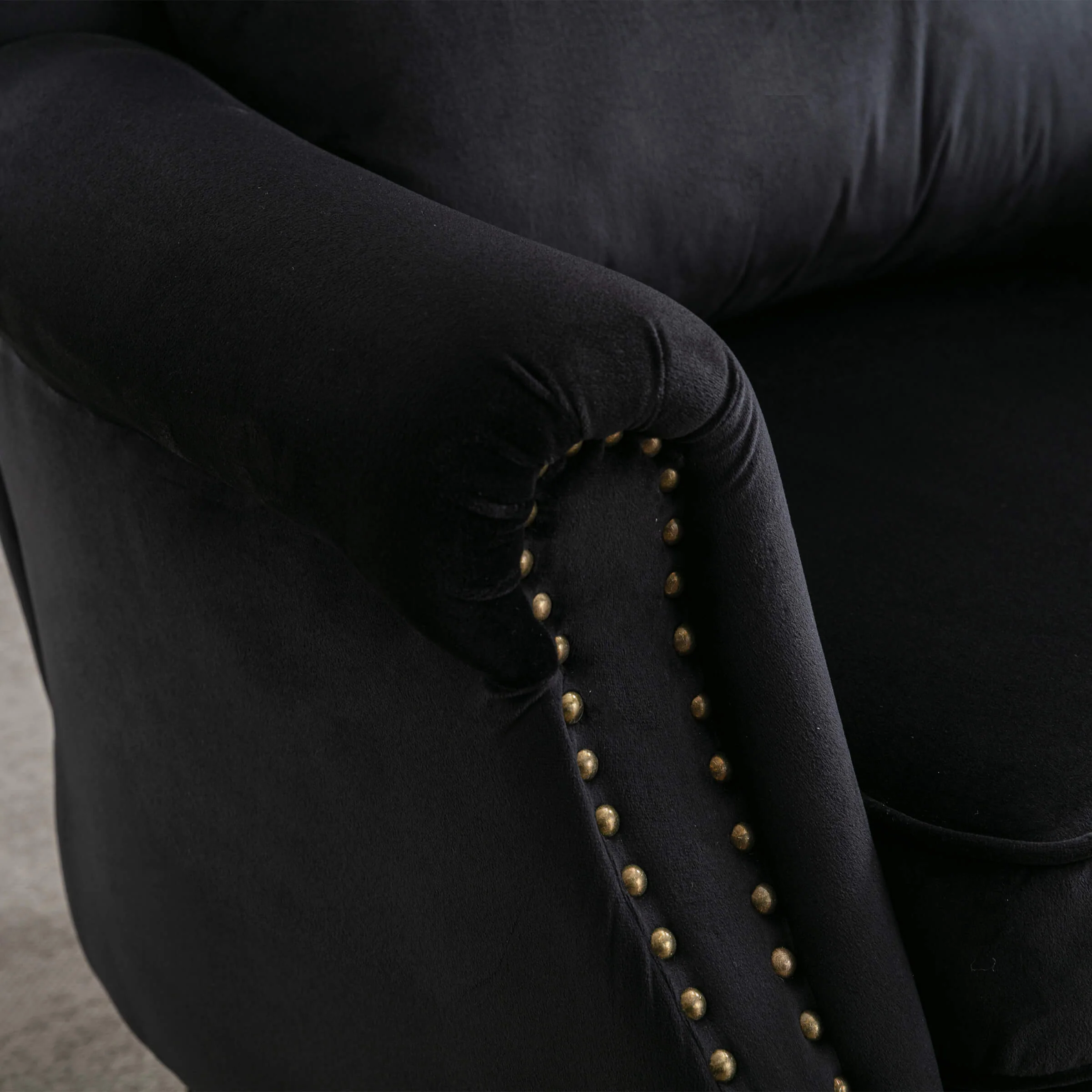 Wingback Nail-Head Velvet Accent Chair 1 PCS - X904AC - Image 56
