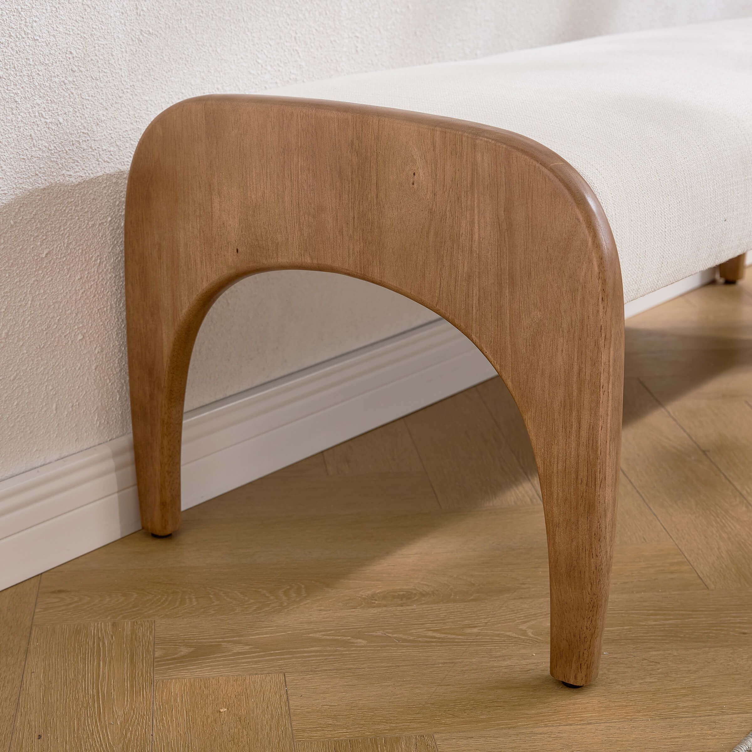 Wooden Frame Soft Bench - 2694BH - Image 4
