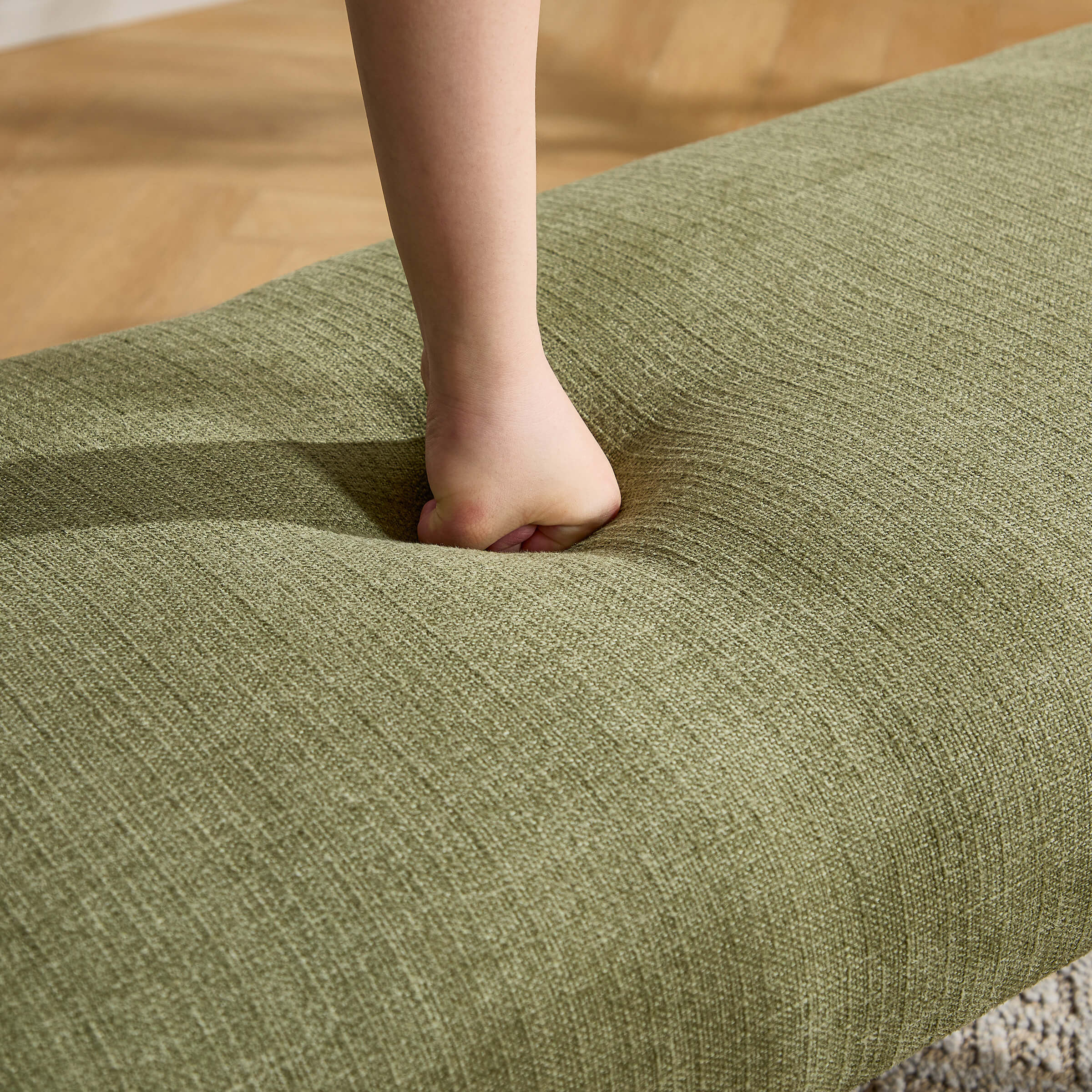 Wooden Frame Soft Bench - 2694BH - Image 8