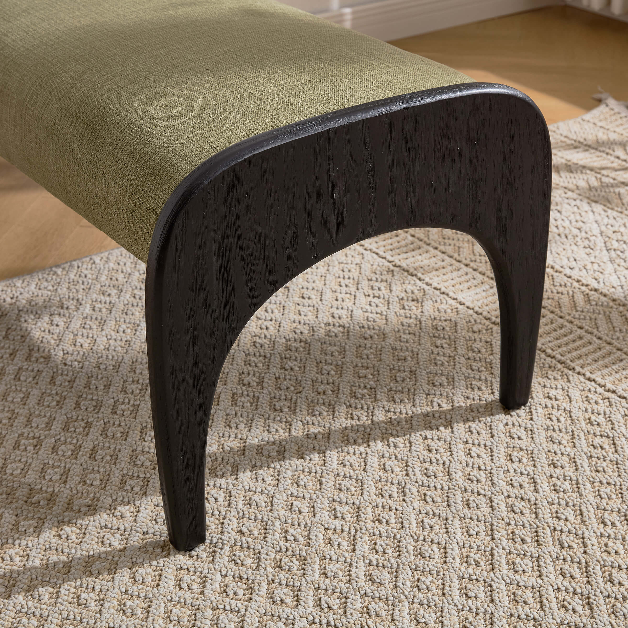 Wooden Frame Soft Bench - 2694BH - Image 9
