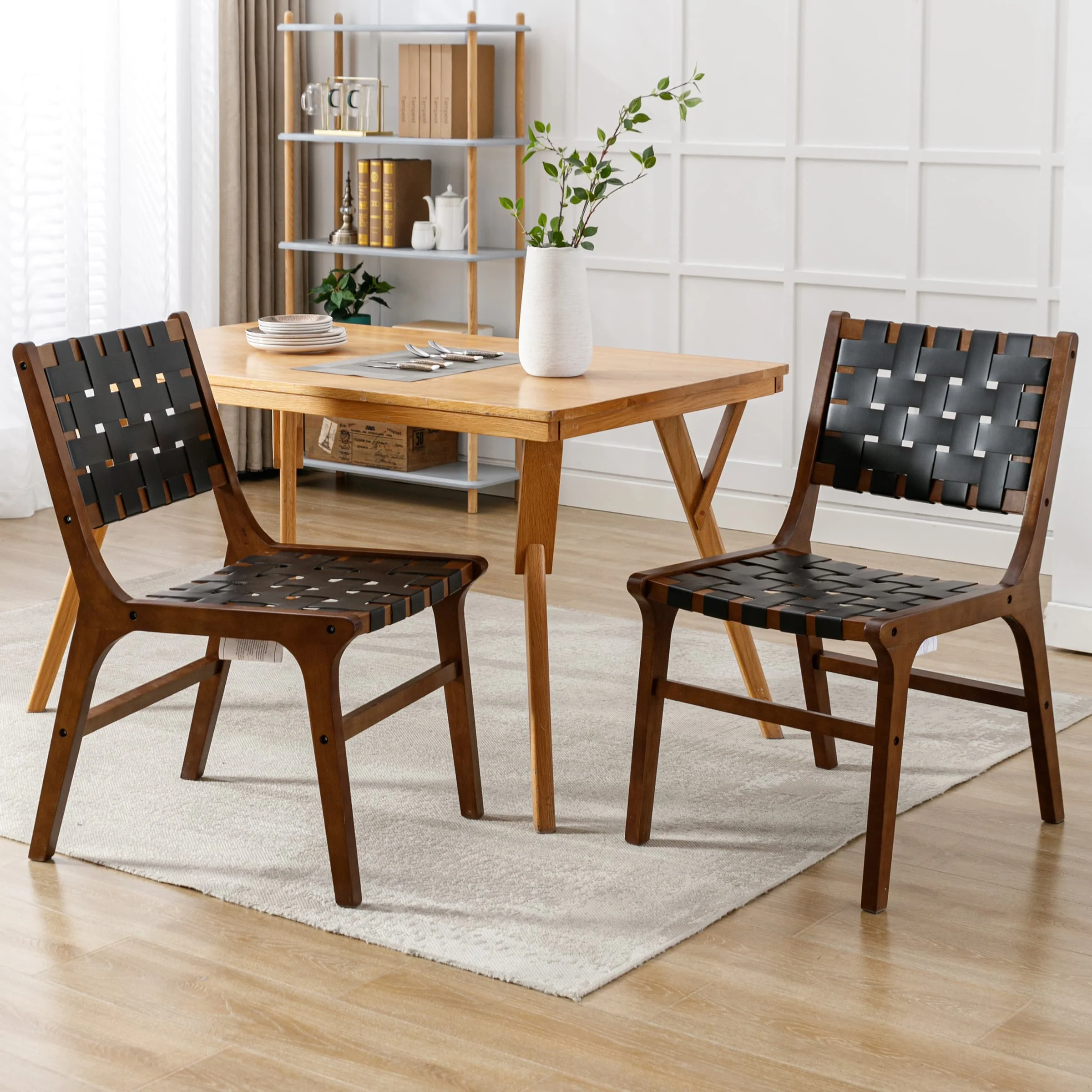 Woven Strips Dining Chairs Set of 2 - 1886DC - Image 13