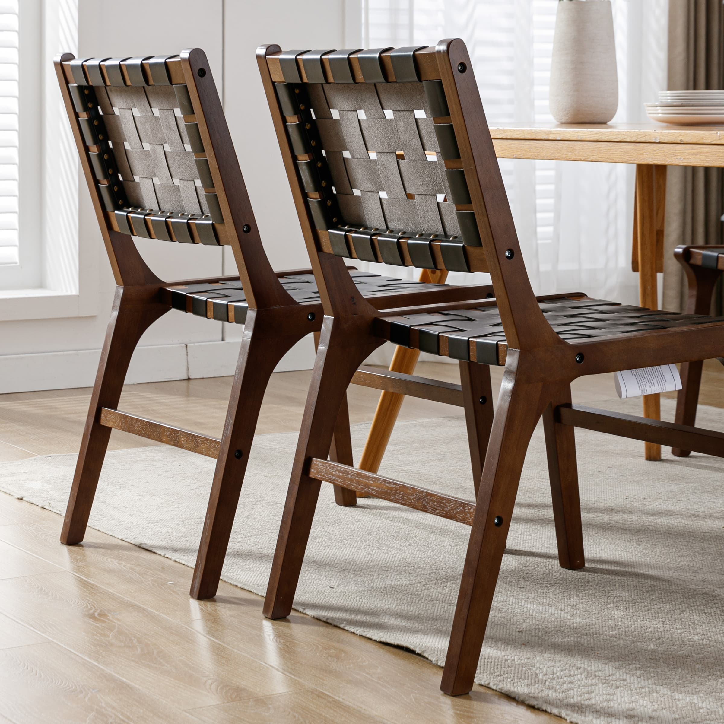 Woven Strips Dining Chairs Set of 2 - 1886DC - Image 15