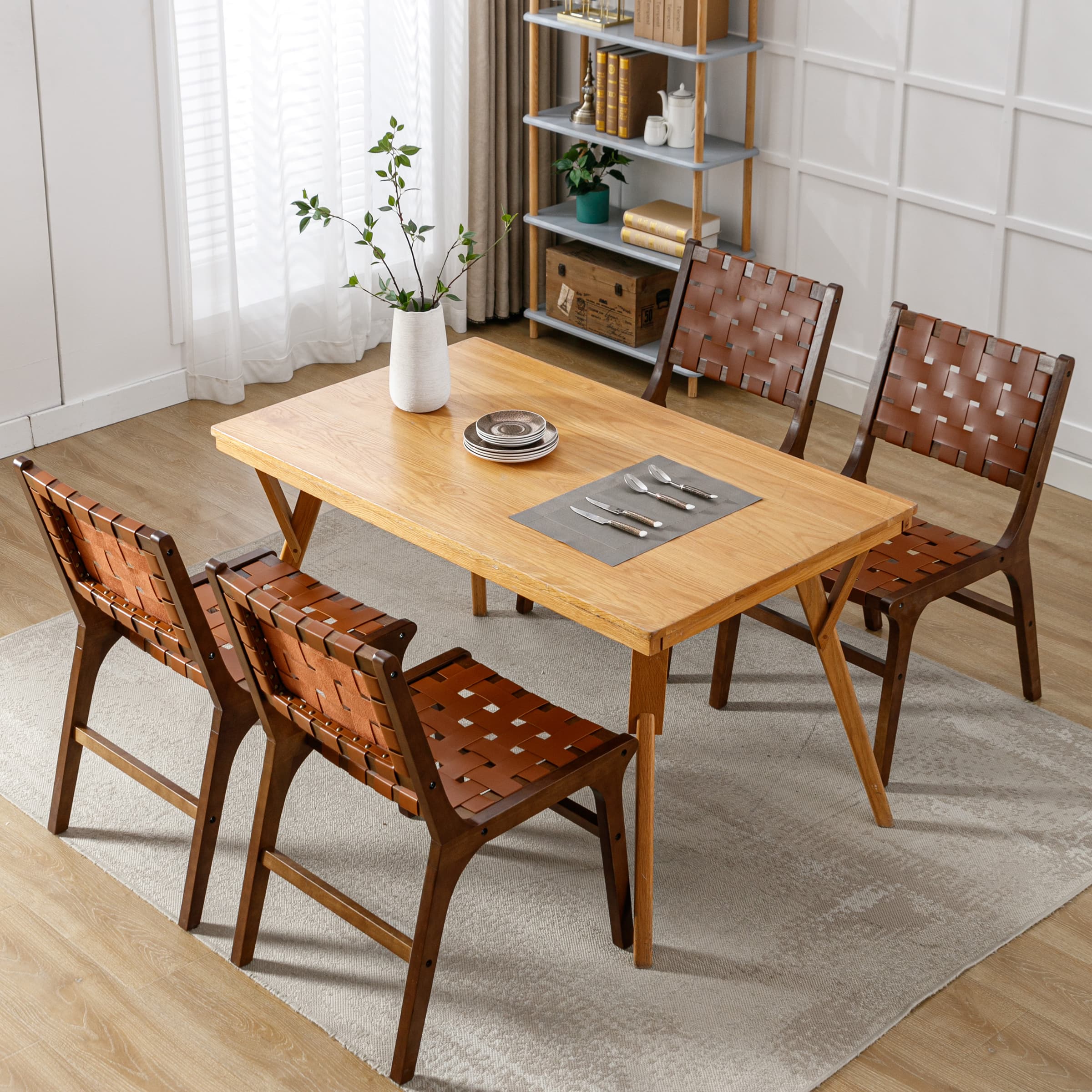 Woven Strips Dining Chairs Set of 2 - 1886DC - Image 4